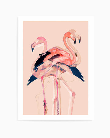 Flamingos nr. 3 By Baard Martinussen | Art Print from Olive et Oriel where you can shop wallpaper and artworks online