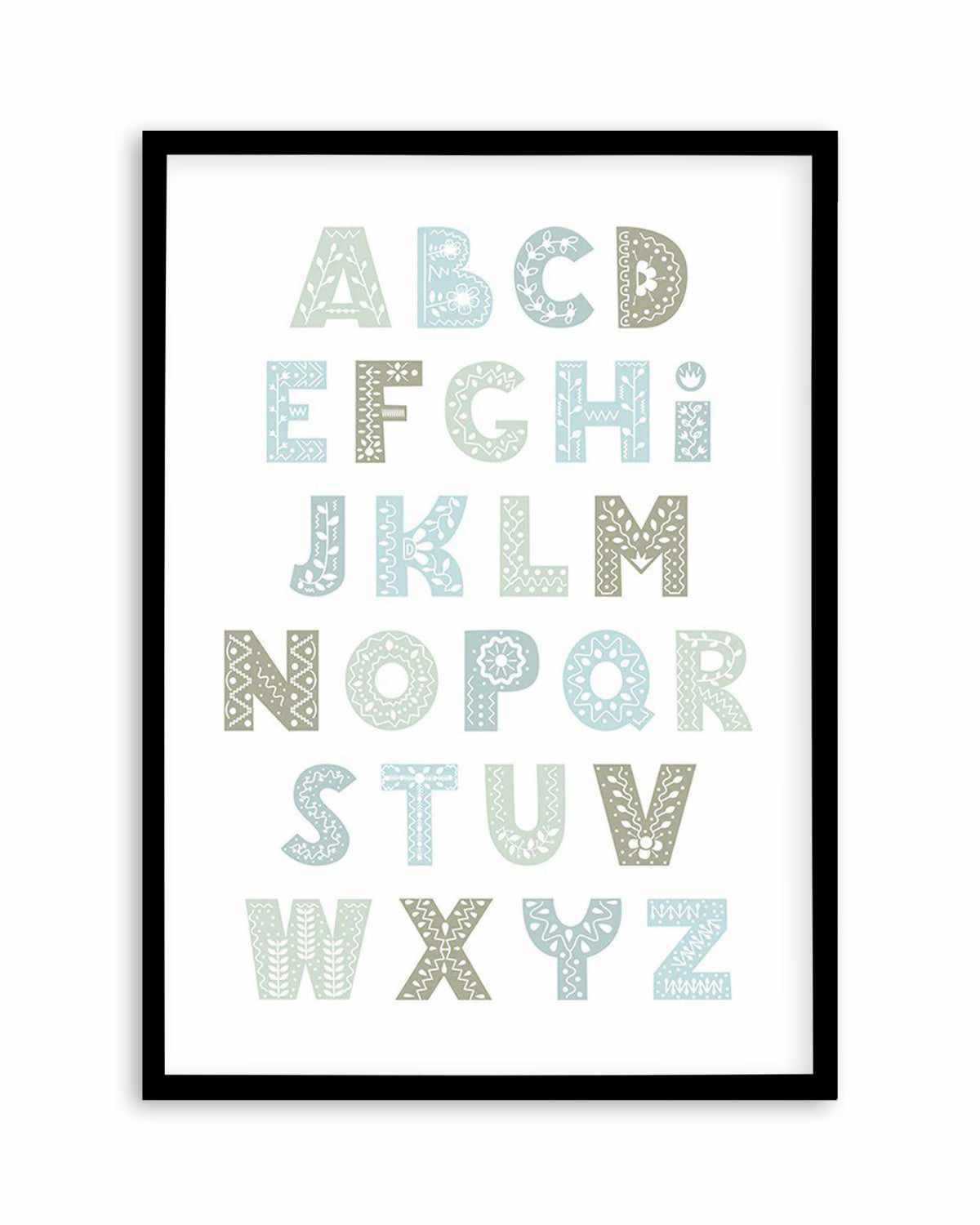 Fleur Alphabet | Bondi Art Print