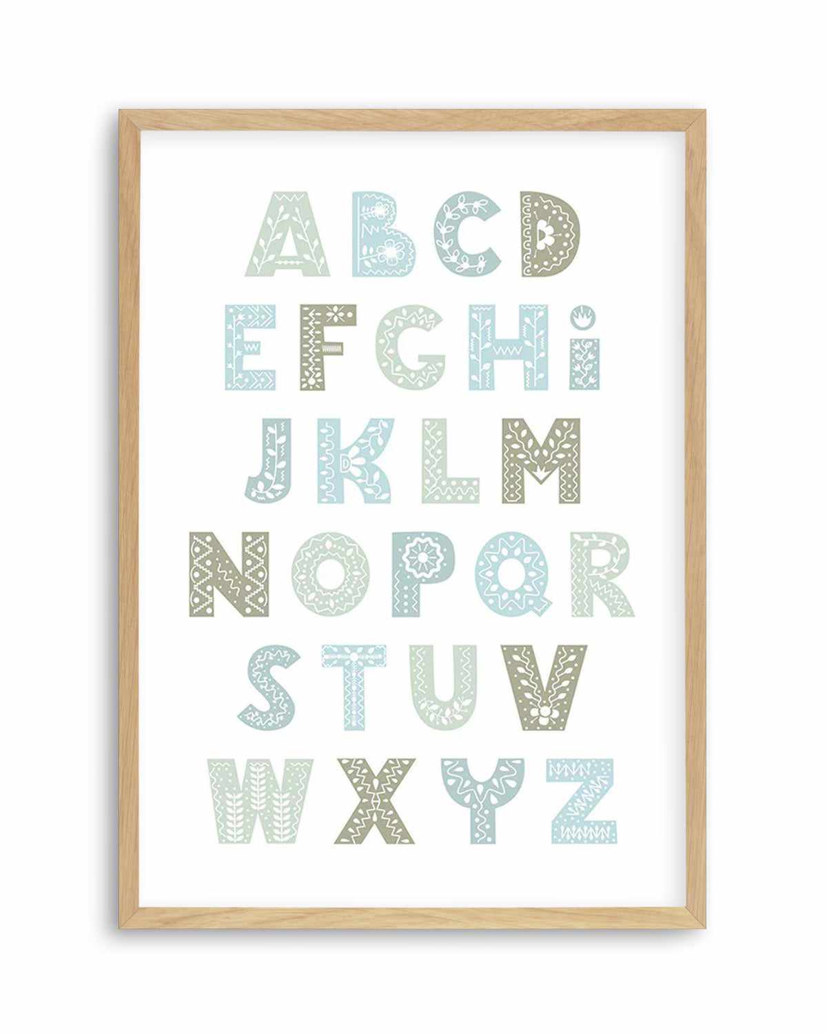 Fleur Alphabet | Bondi Art Print