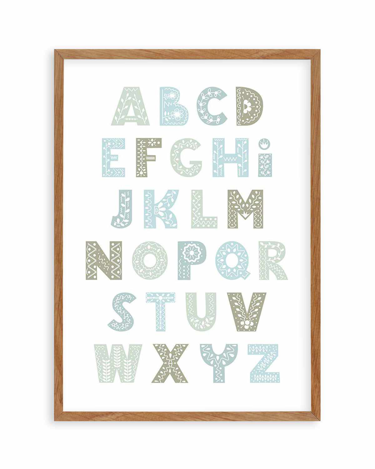 Fleur Alphabet | Bondi Art Print