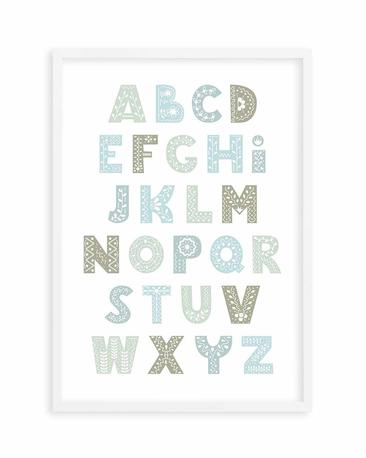 Fleur Alphabet | Bondi Art Print