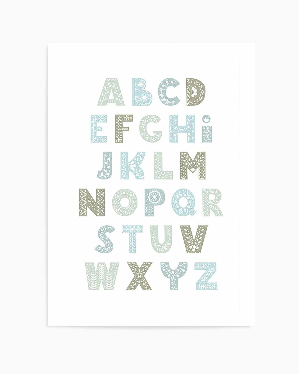 Fleur Alphabet | Bondi Art Print