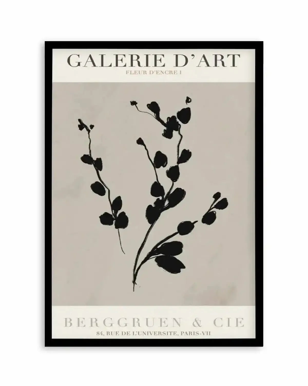 Fleur D'Encre I Art Print from Olive et Oriel where you can shop wallpaper and artworks online