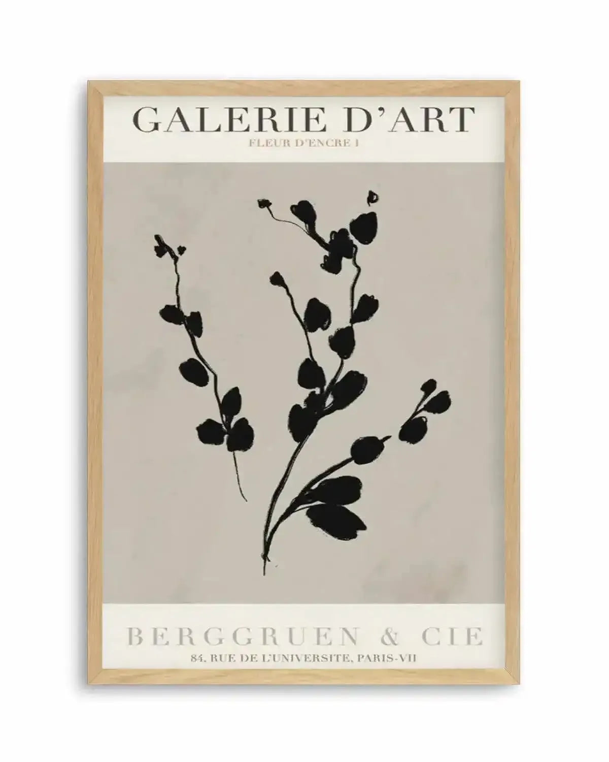 Fleur D'Encre I Art Print from Olive et Oriel where you can shop wallpaper and artworks online