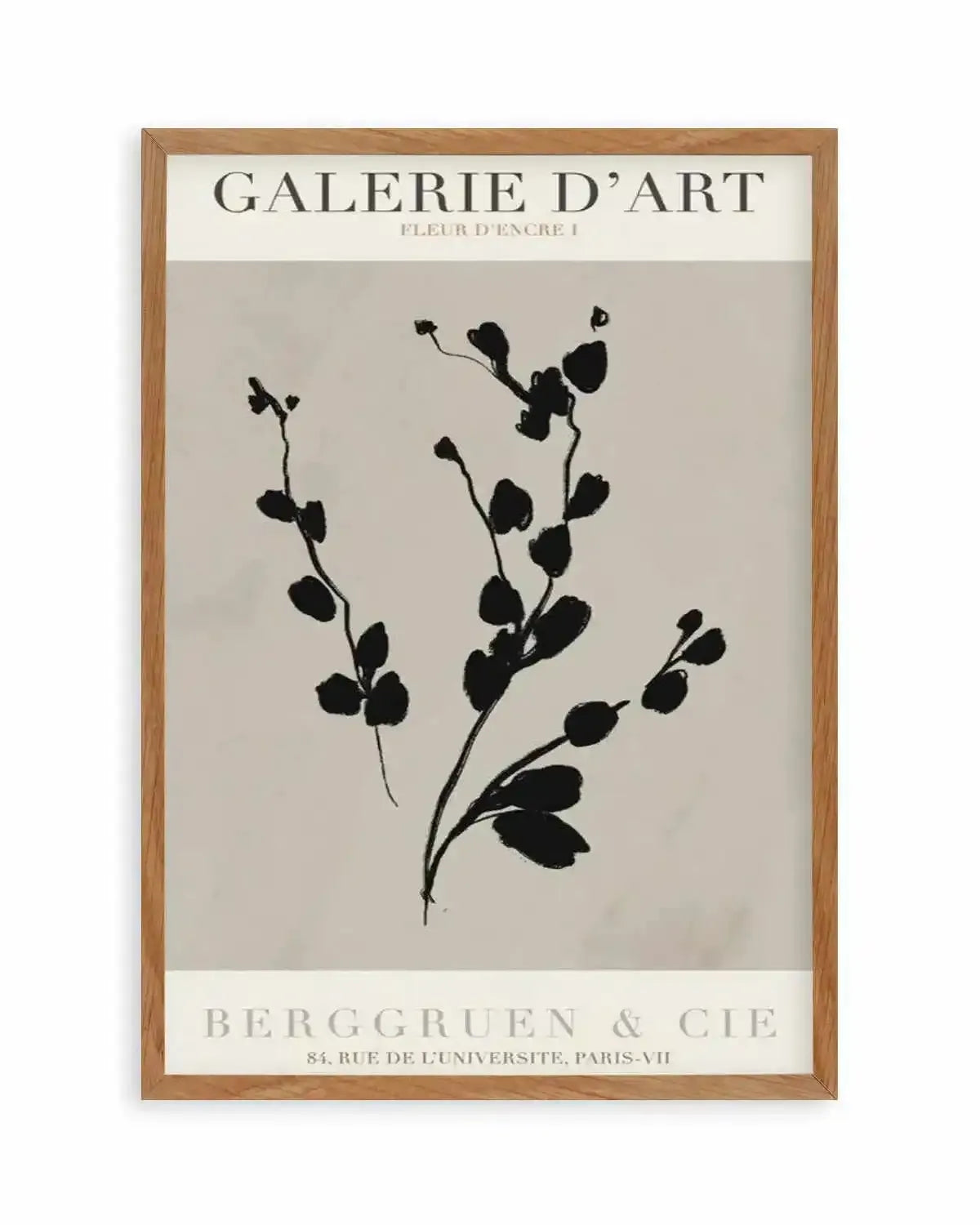 Fleur D'Encre I Art Print from Olive et Oriel where you can shop wallpaper and artworks online