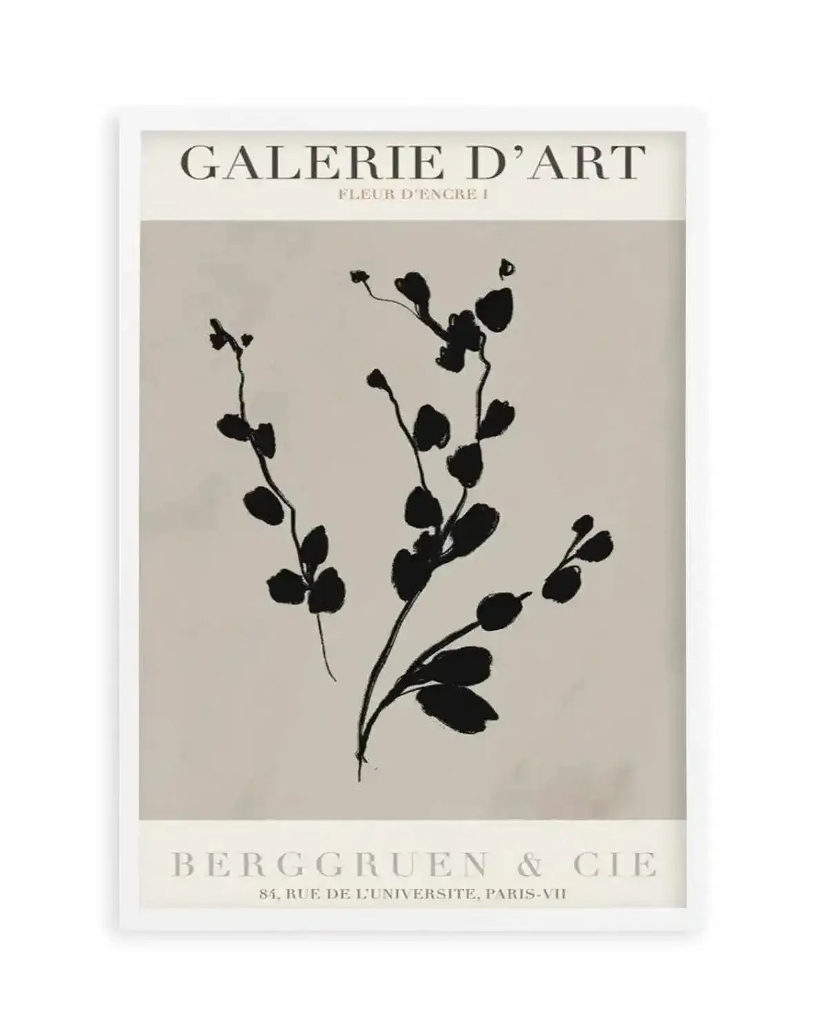Fleur D'Encre I Art Print from Olive et Oriel where you can shop wallpaper and artworks online