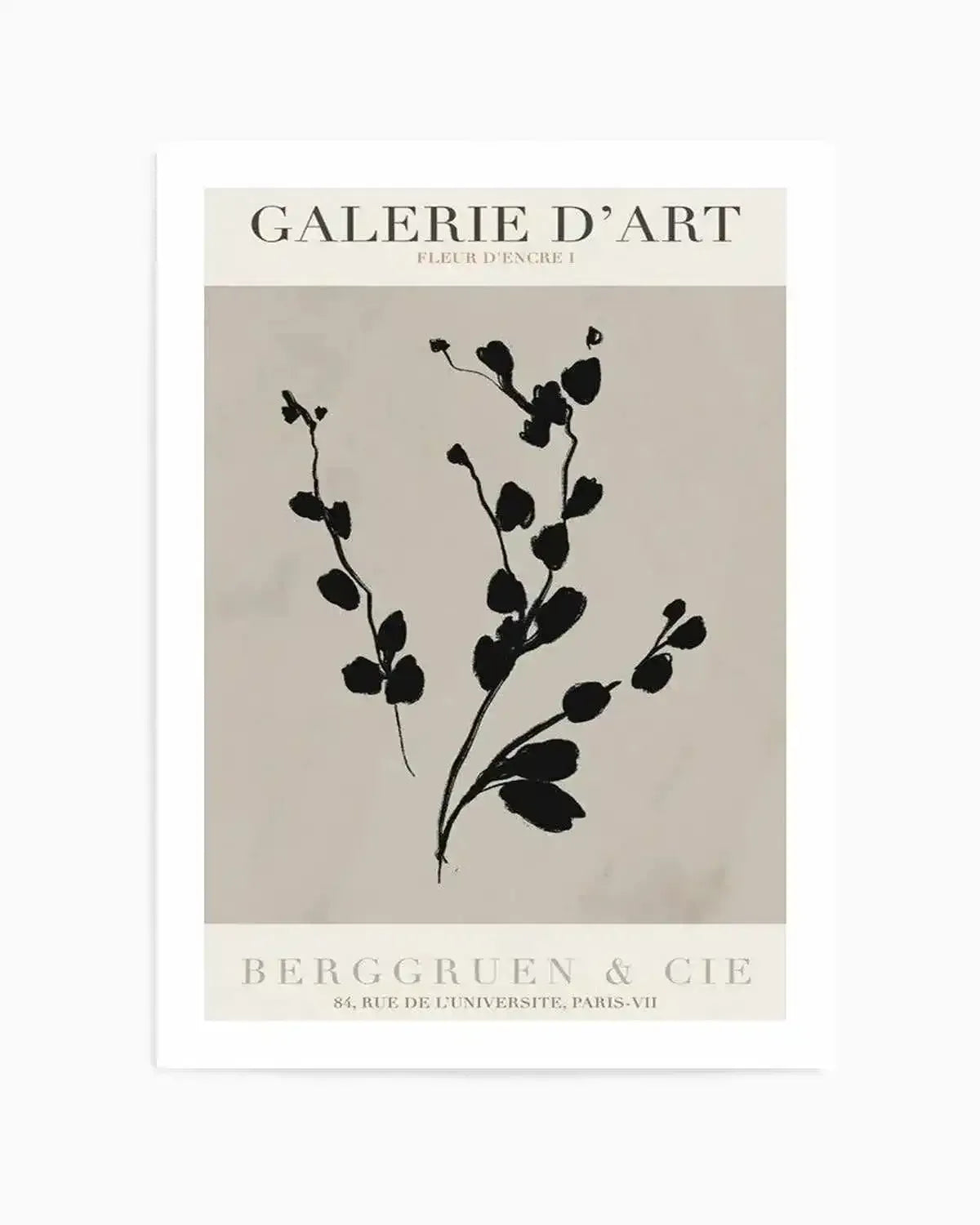 Fleur D'Encre I Art Print from Olive et Oriel where you can shop wallpaper and artworks online