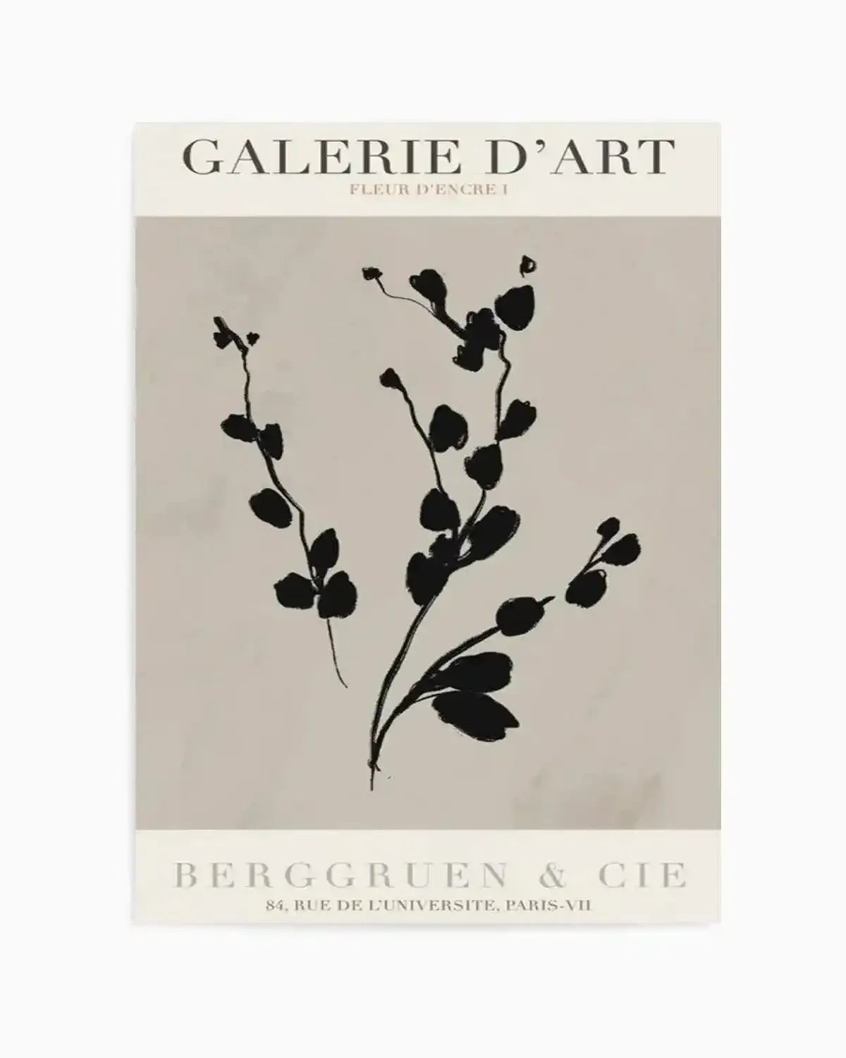 Fleur D'Encre I Art Print from Olive et Oriel where you can shop wallpaper and artworks online