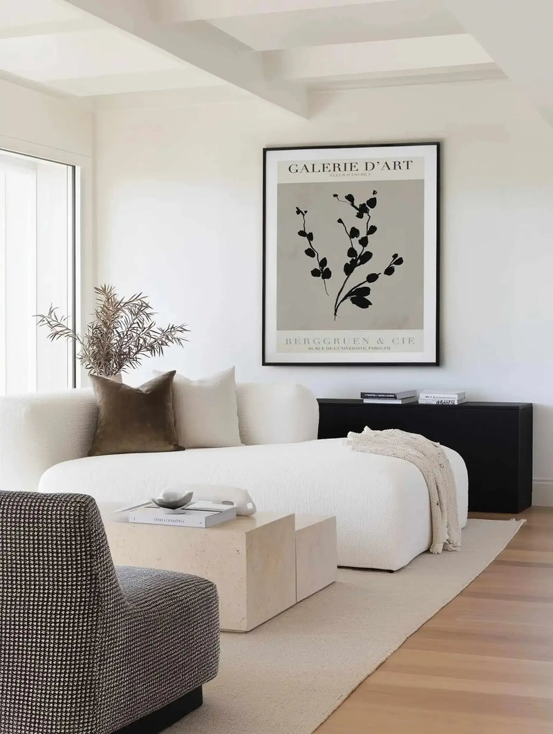 Fleur D'Encre I Art Print from Olive et Oriel where you can shop wallpaper and artworks online
