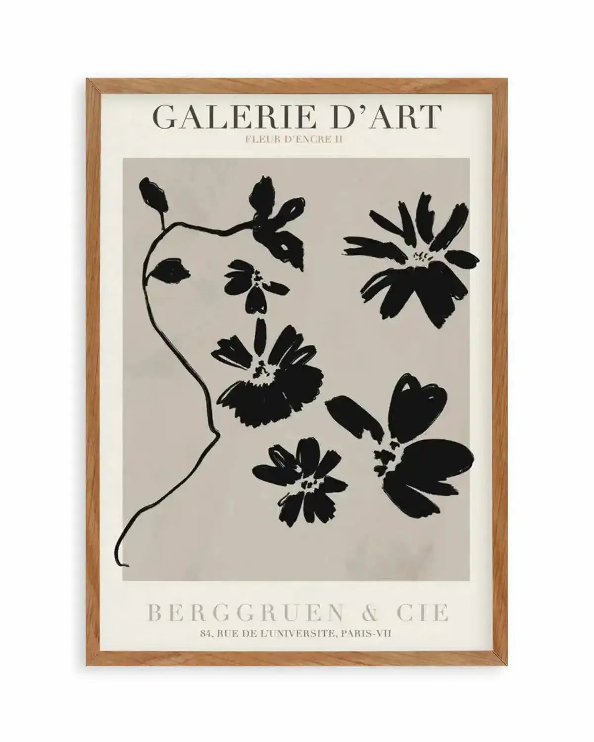 Fleur D'Encre II Art Print from Olive et Oriel where you can shop wallpaper and artworks online