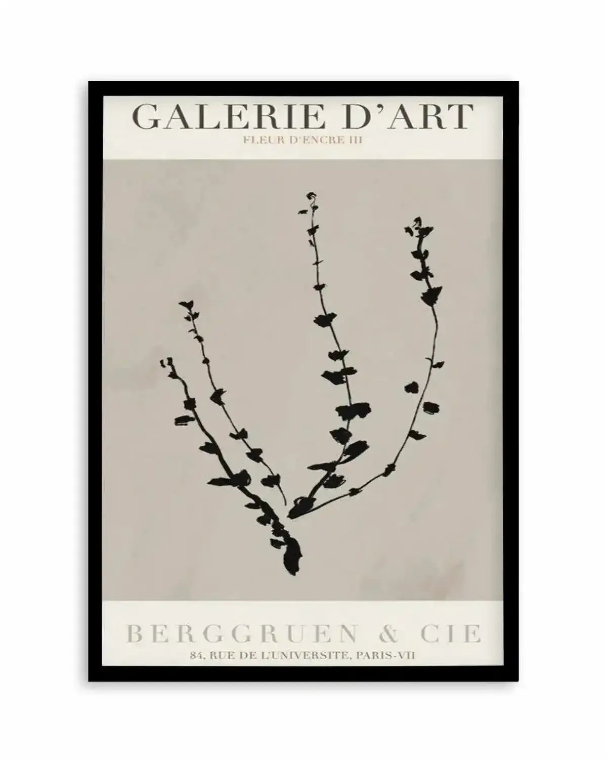 Fleur D'Encre III Art Print from Olive et Oriel where you can shop wallpaper and artworks online