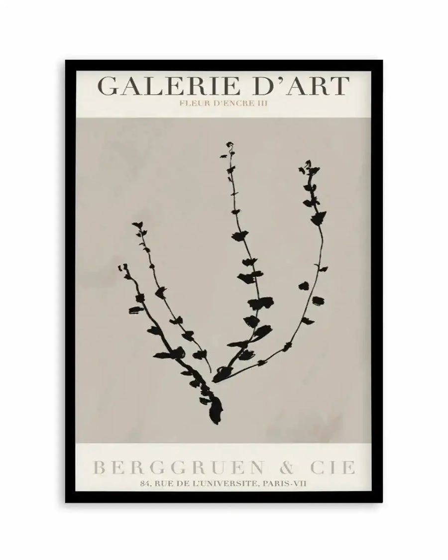 Fleur D'Encre III Art Print from Olive et Oriel where you can shop wallpaper and artworks online