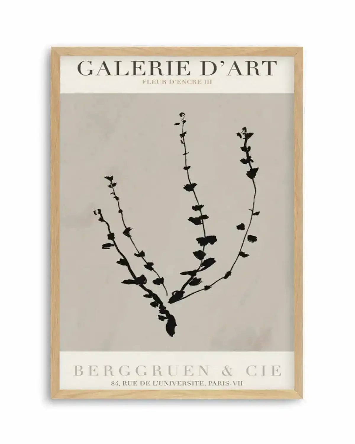 Fleur D'Encre III Art Print from Olive et Oriel where you can shop wallpaper and artworks online