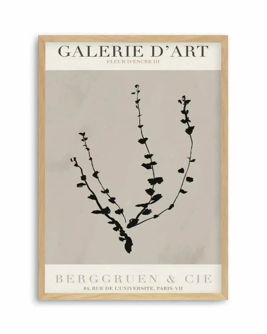 Fleur D'Encre III Art Print from Olive et Oriel where you can shop wallpaper and artworks online