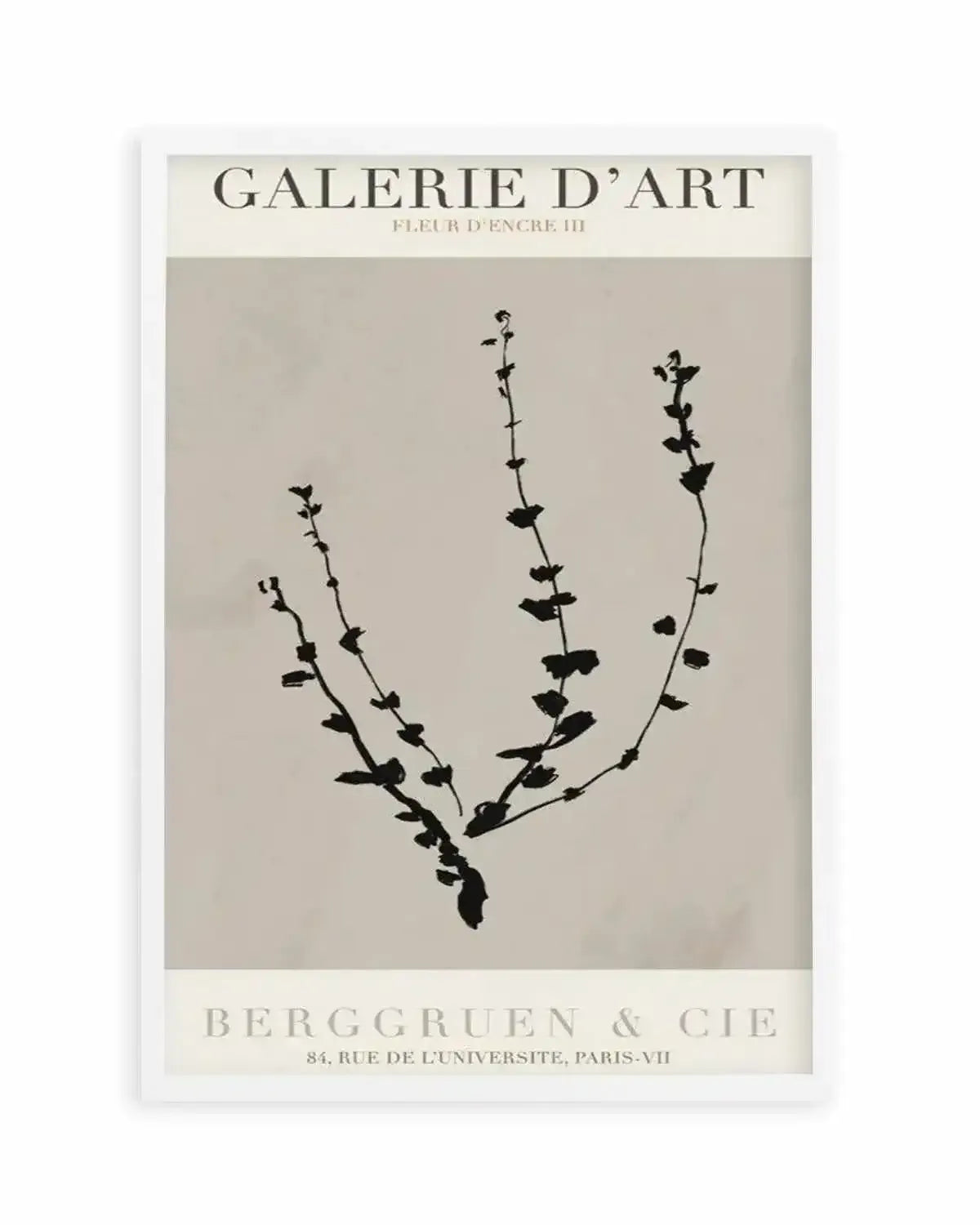 Fleur D'Encre III Art Print from Olive et Oriel where you can shop wallpaper and artworks online