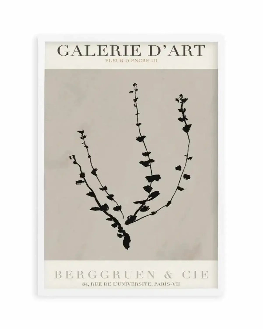Fleur D'Encre III Art Print from Olive et Oriel where you can shop wallpaper and artworks online