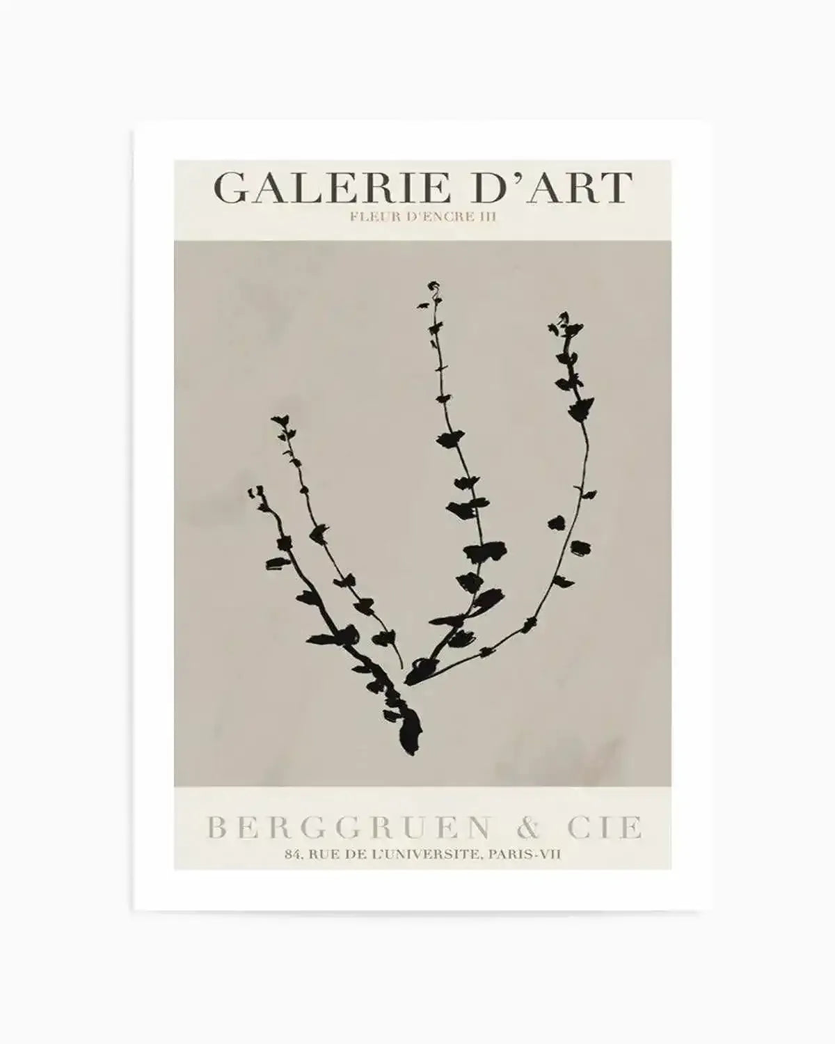 Fleur D'Encre III Art Print from Olive et Oriel where you can shop wallpaper and artworks online