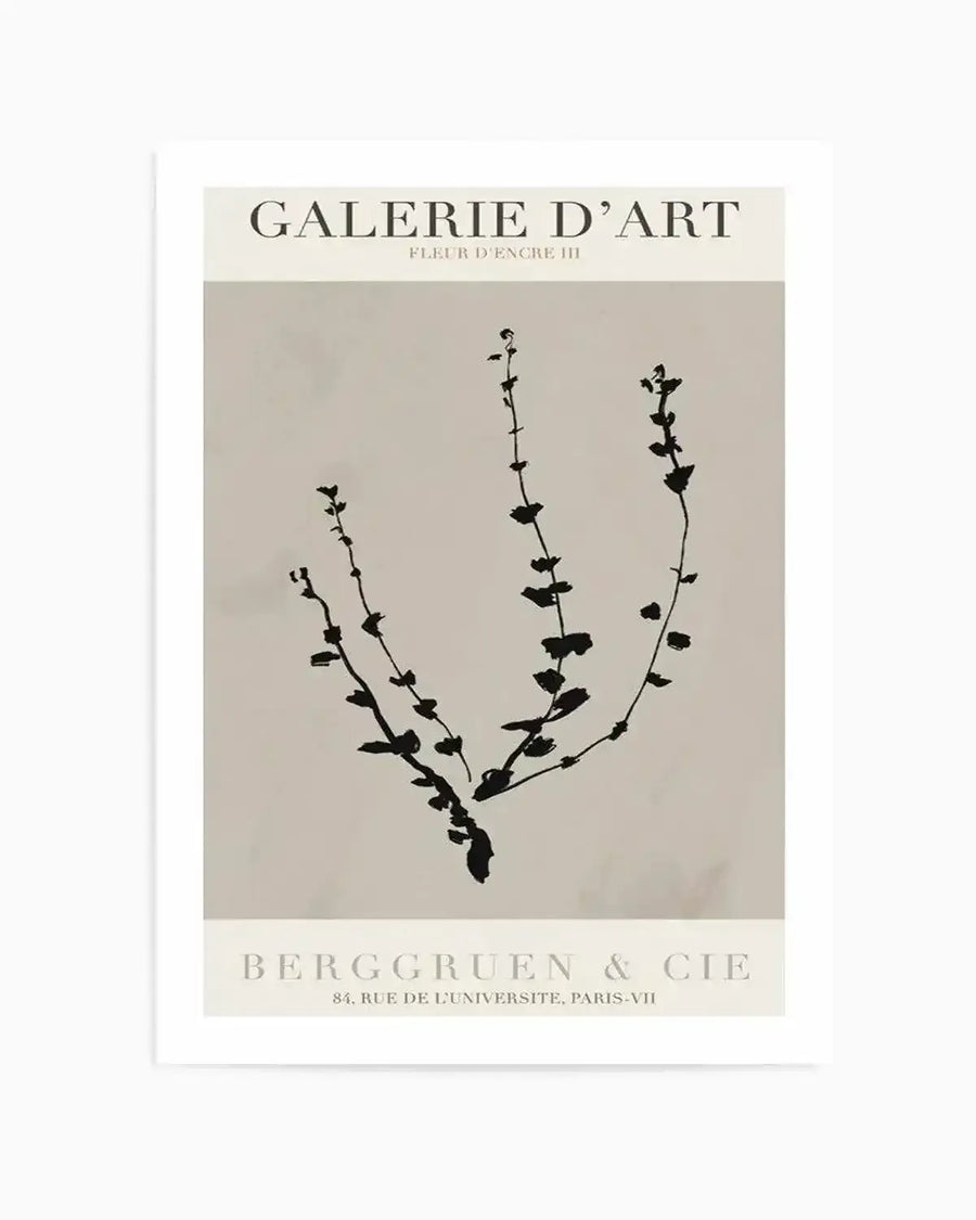 Fleur D'Encre III Art Print from Olive et Oriel where you can shop wallpaper and artworks online