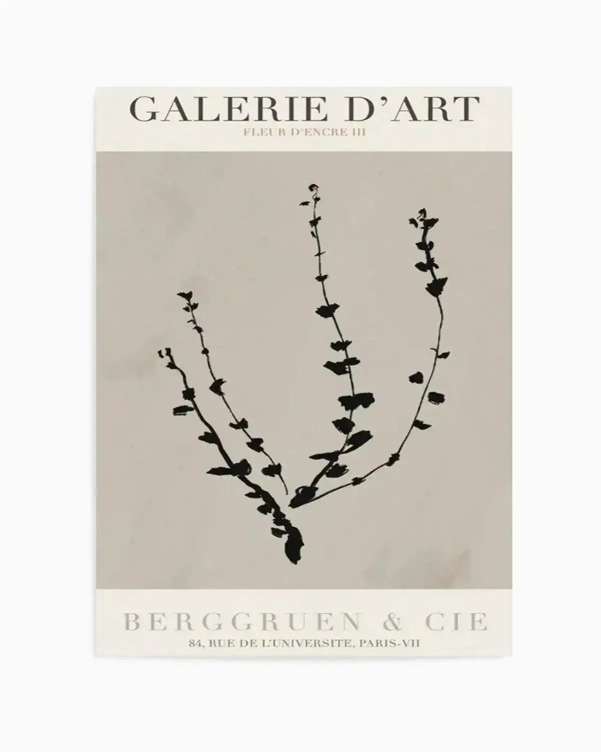Fleur D'Encre III Art Print from Olive et Oriel where you can shop wallpaper and artworks online