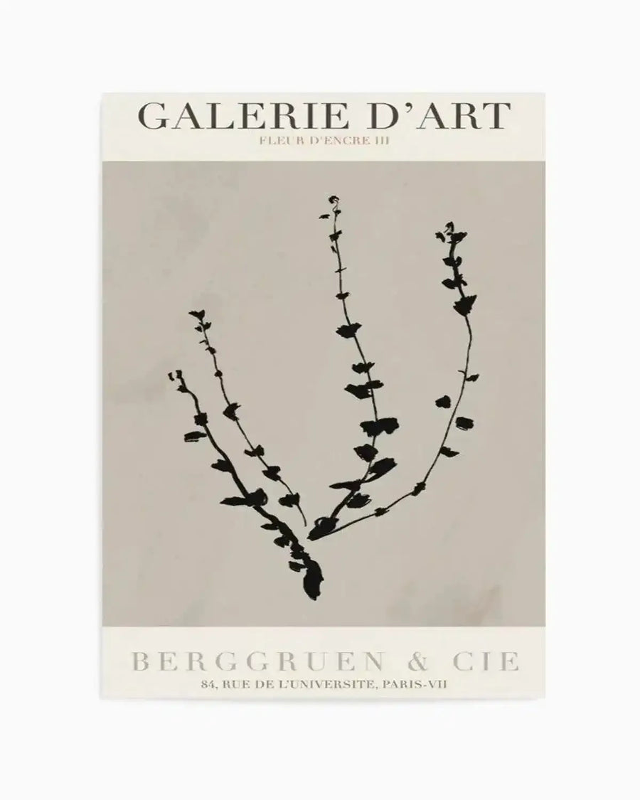 Fleur D'Encre III Art Print from Olive et Oriel where you can shop wallpaper and artworks online