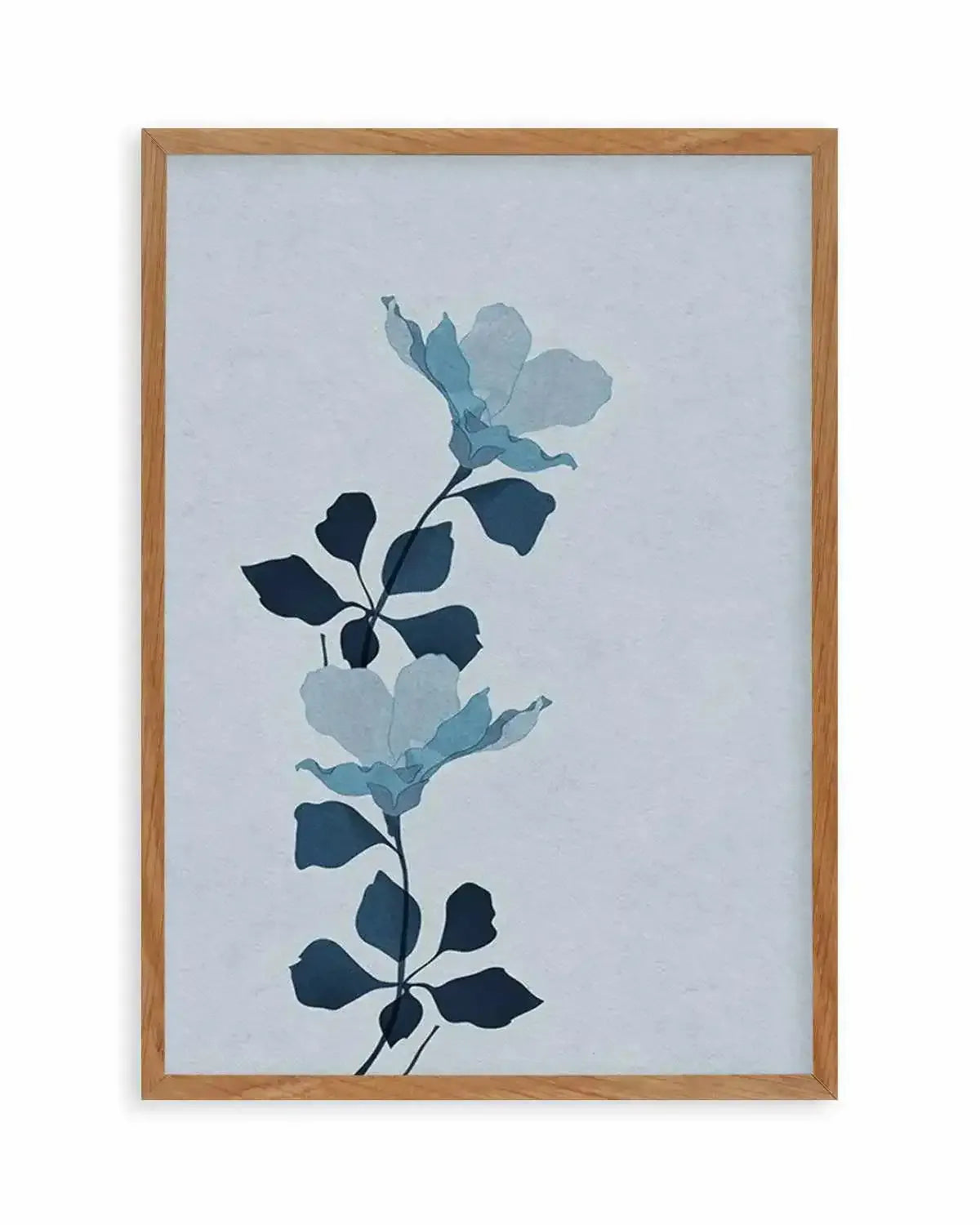 Fleur Graphique I | Blue Art Print from Olive et Oriel where you can shop wallpaper and artworks online