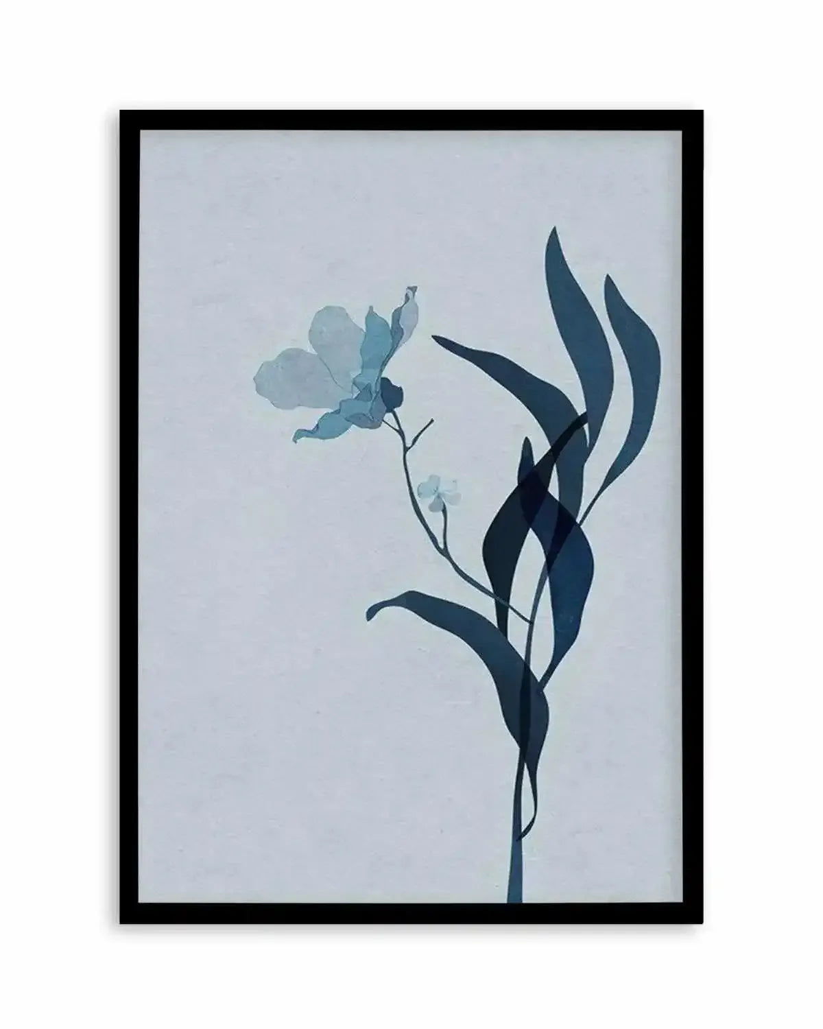 Fleur Graphique III | Blue Art Print from Olive et Oriel where you can shop wallpaper and artworks online