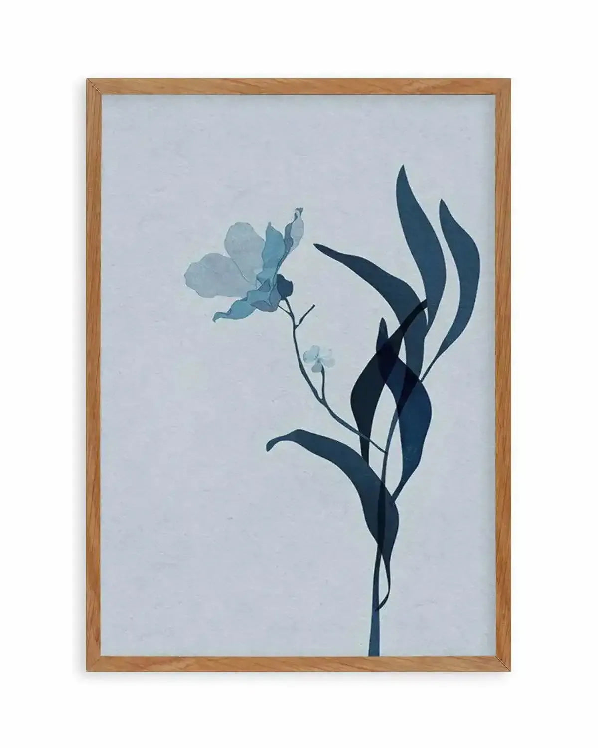 Fleur Graphique III | Blue Art Print from Olive et Oriel where you can shop wallpaper and artworks online