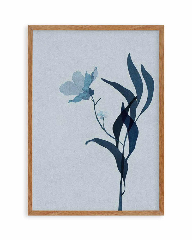 Fleur Graphique III | Blue Art Print