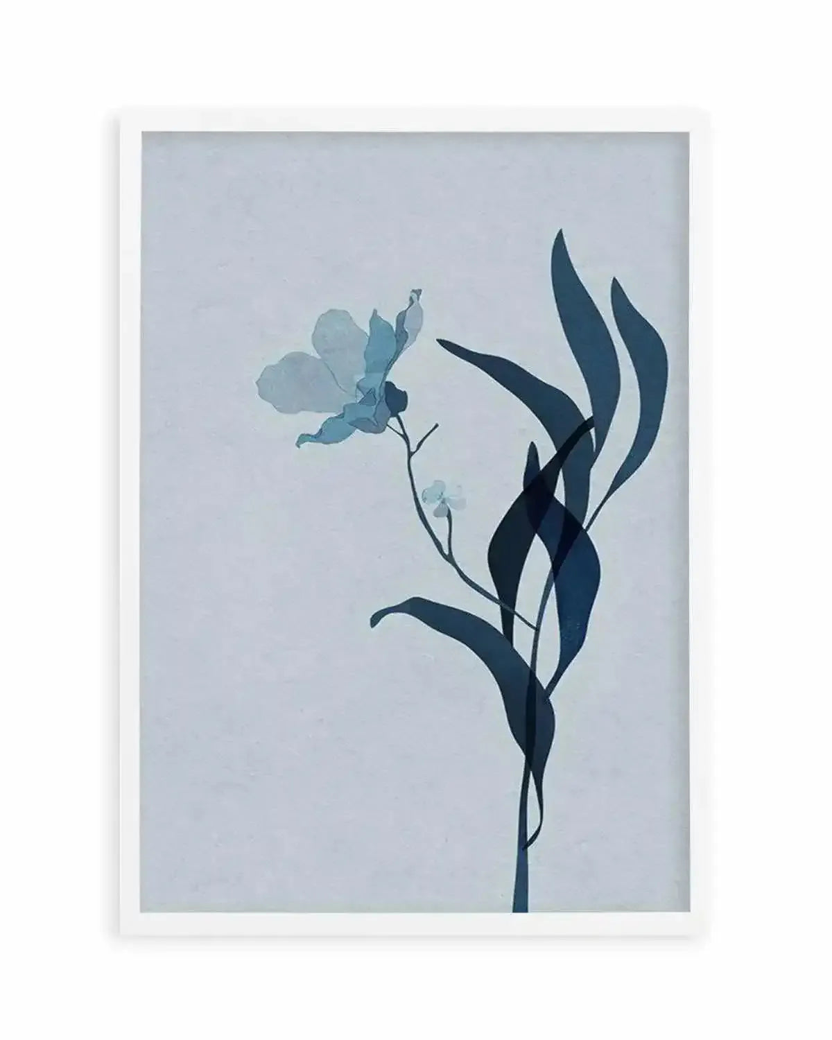 Fleur Graphique III | Blue Art Print from Olive et Oriel where you can shop wallpaper and artworks online