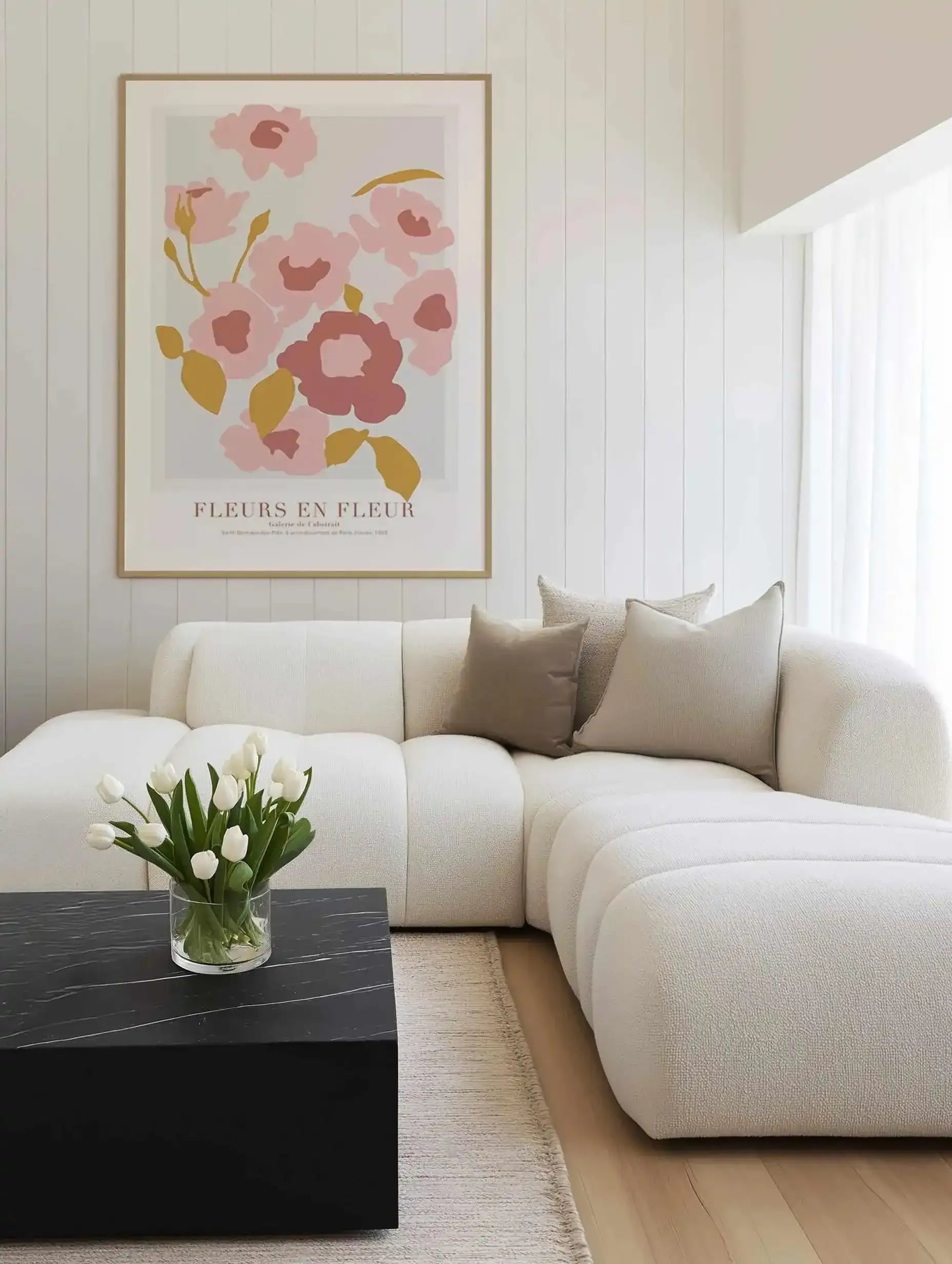 Fleurs en Fleur Art Print from Olive et Oriel where you can shop wallpaper and artworks online