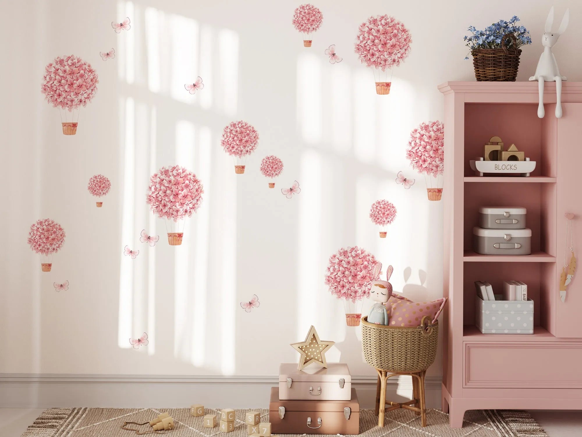 Floating Floral Decal Set from Olive et Oriel where you can shop wallpaper and artworks online