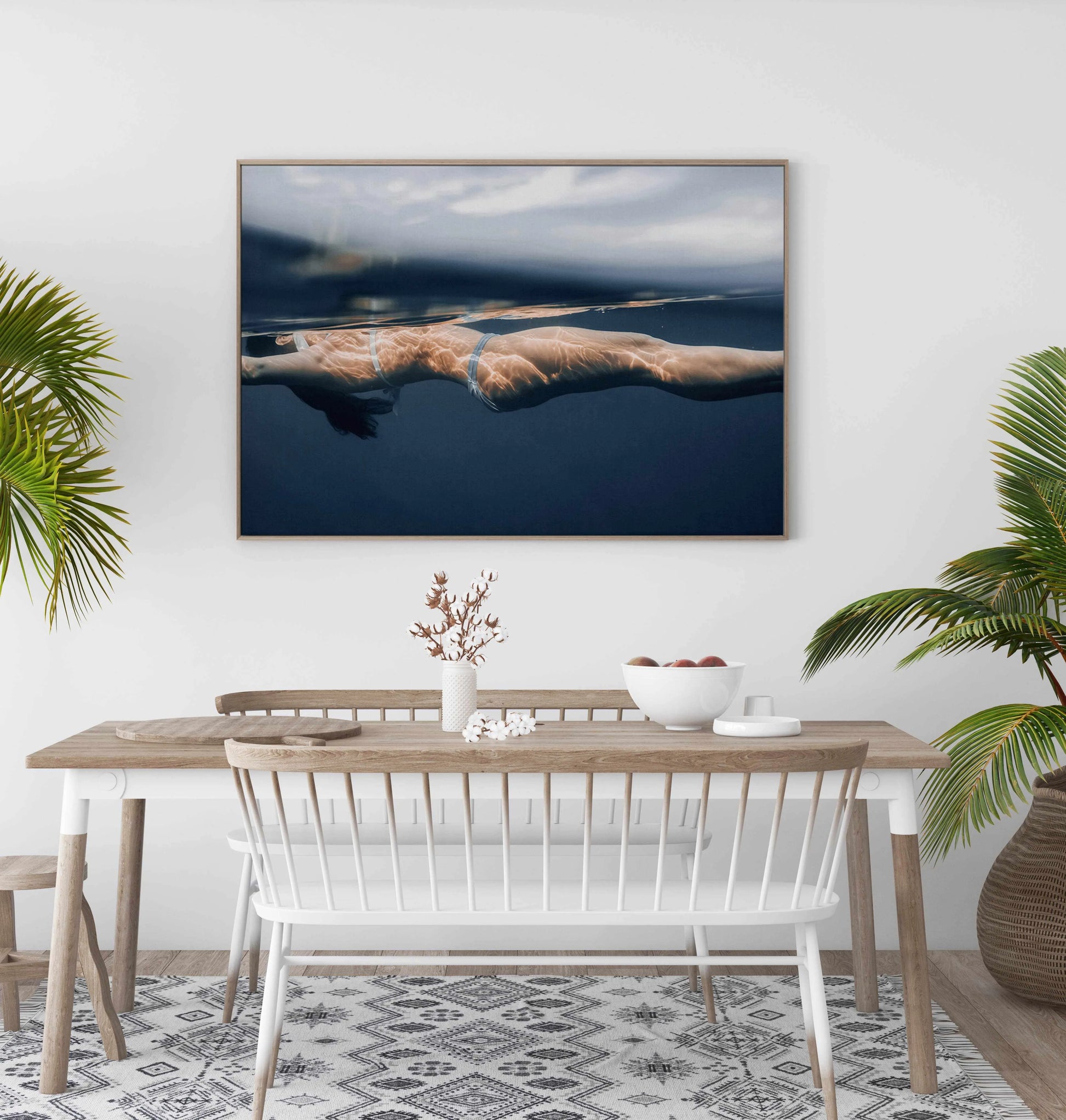 Floating | Framed Canvas Art Print from Olive et Oriel where you can shop wallpaper and artworks online