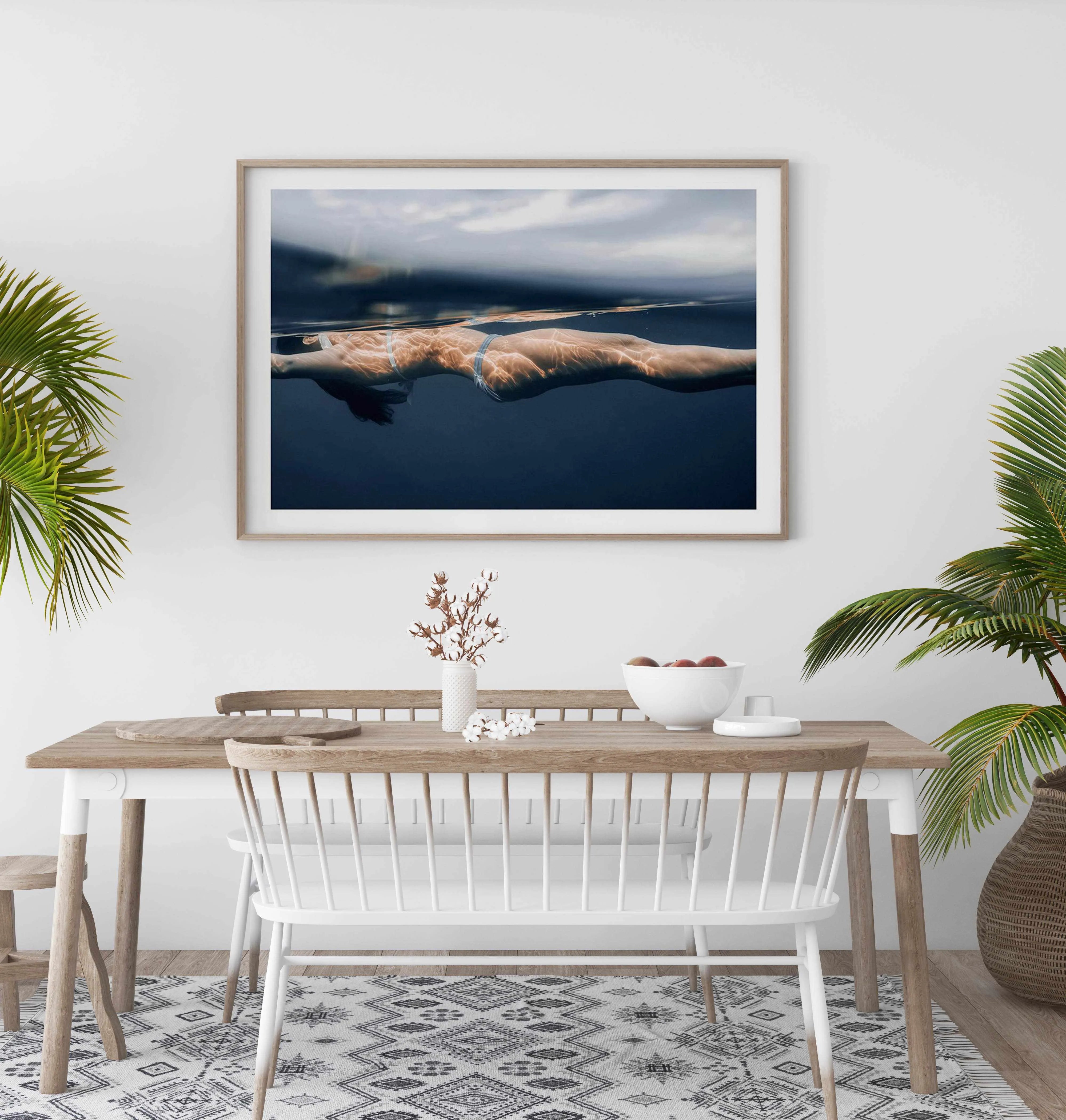 Floating Art Print from Olive et Oriel where you can shop wallpaper and artworks online