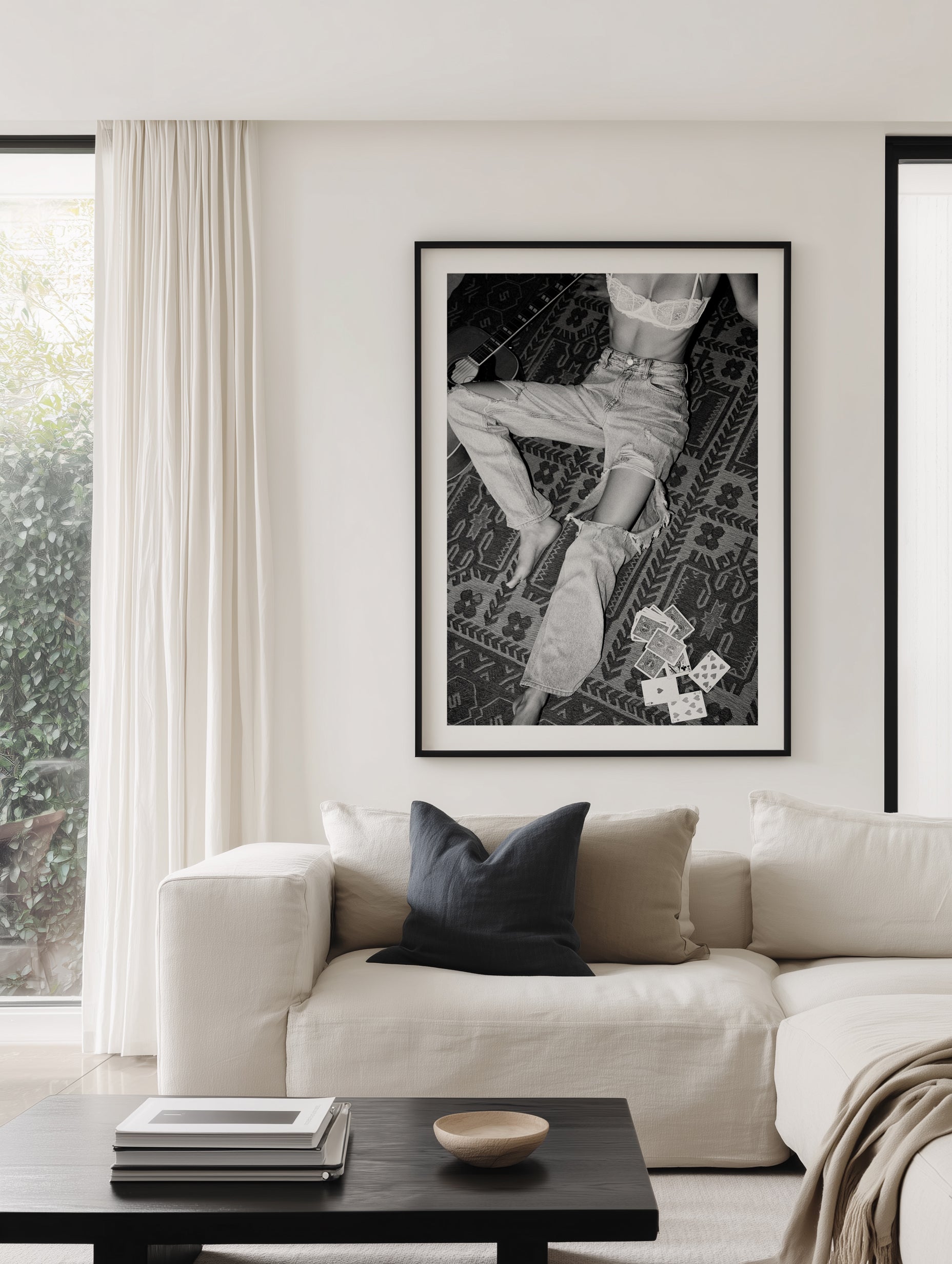Floored B&W by Amy Hallam | Art Print