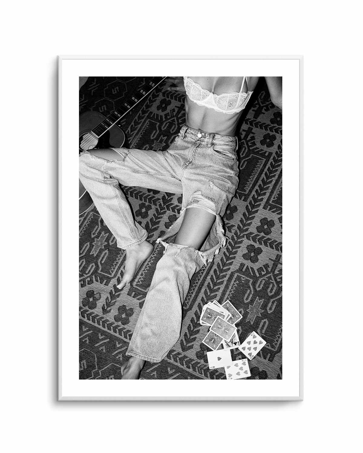 Floored B&W by Amy Hallam | Art Print