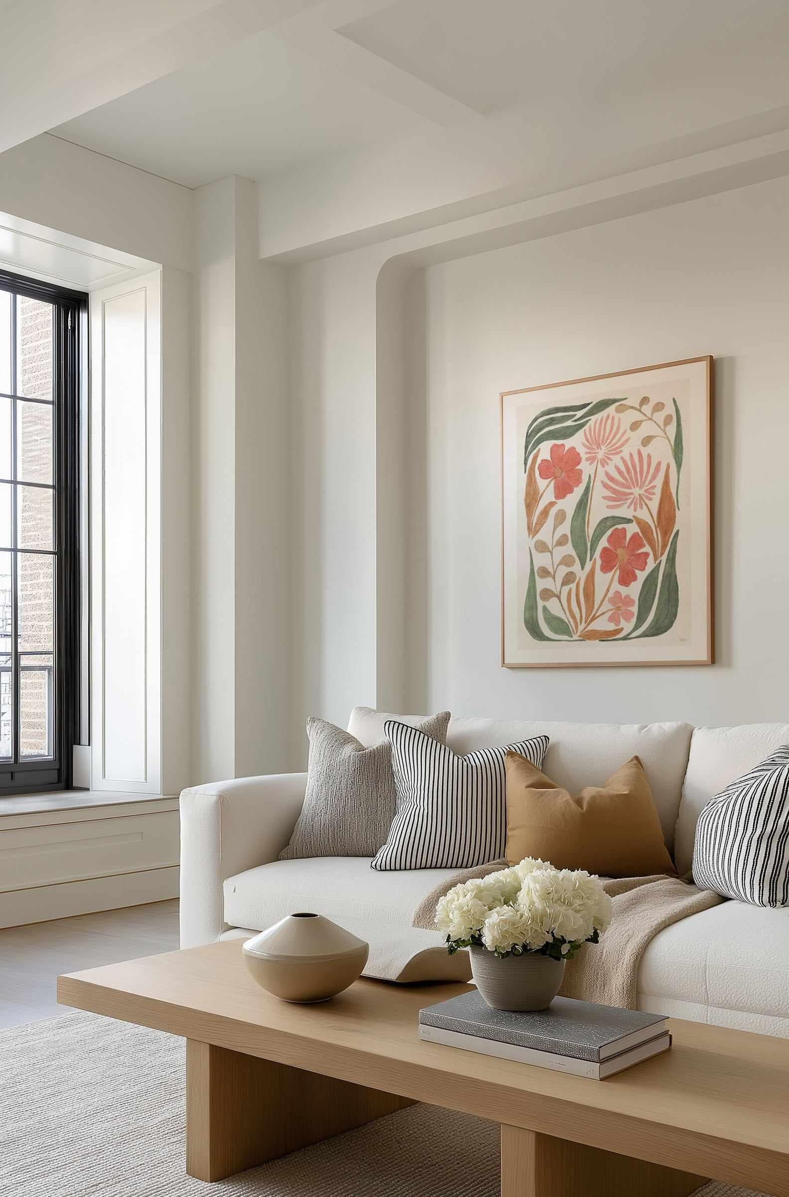 Floral Abstract II | Art Print from Olive et Oriel where you can shop wallpaper and artworks online