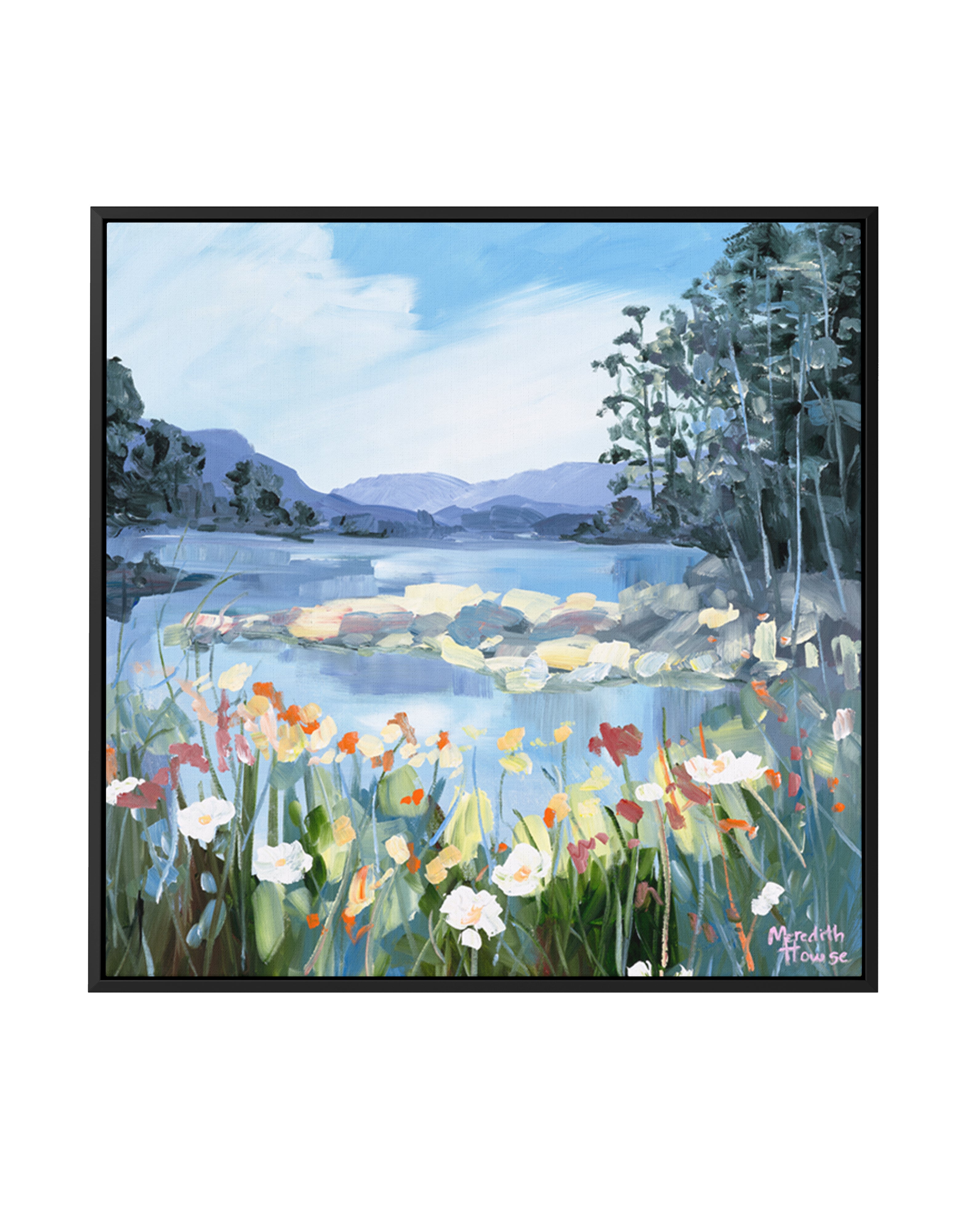 Floral Haven by Meredith Howse | Framed Canvas Art Print