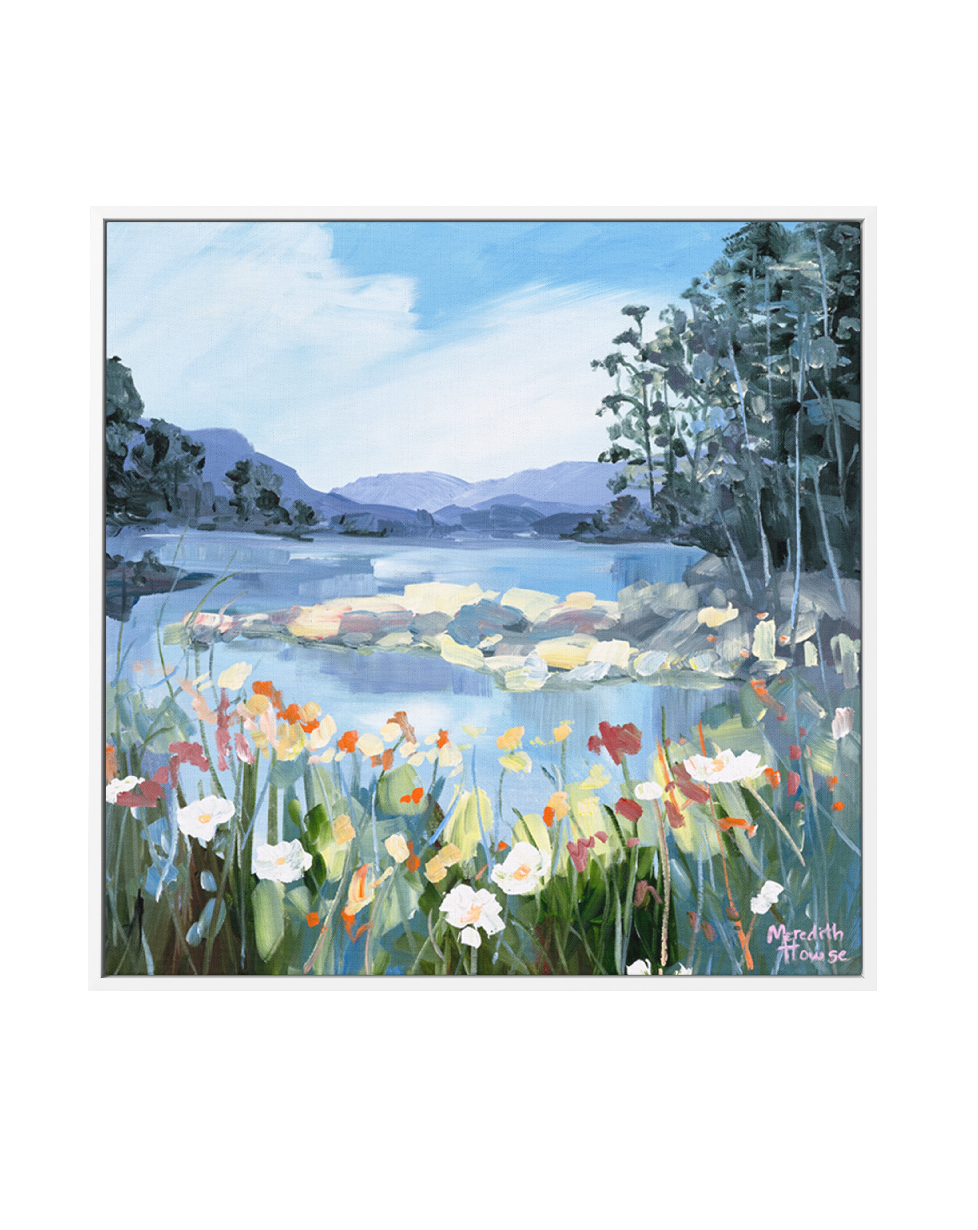 Floral Haven by Meredith Howse | Framed Canvas Art Print