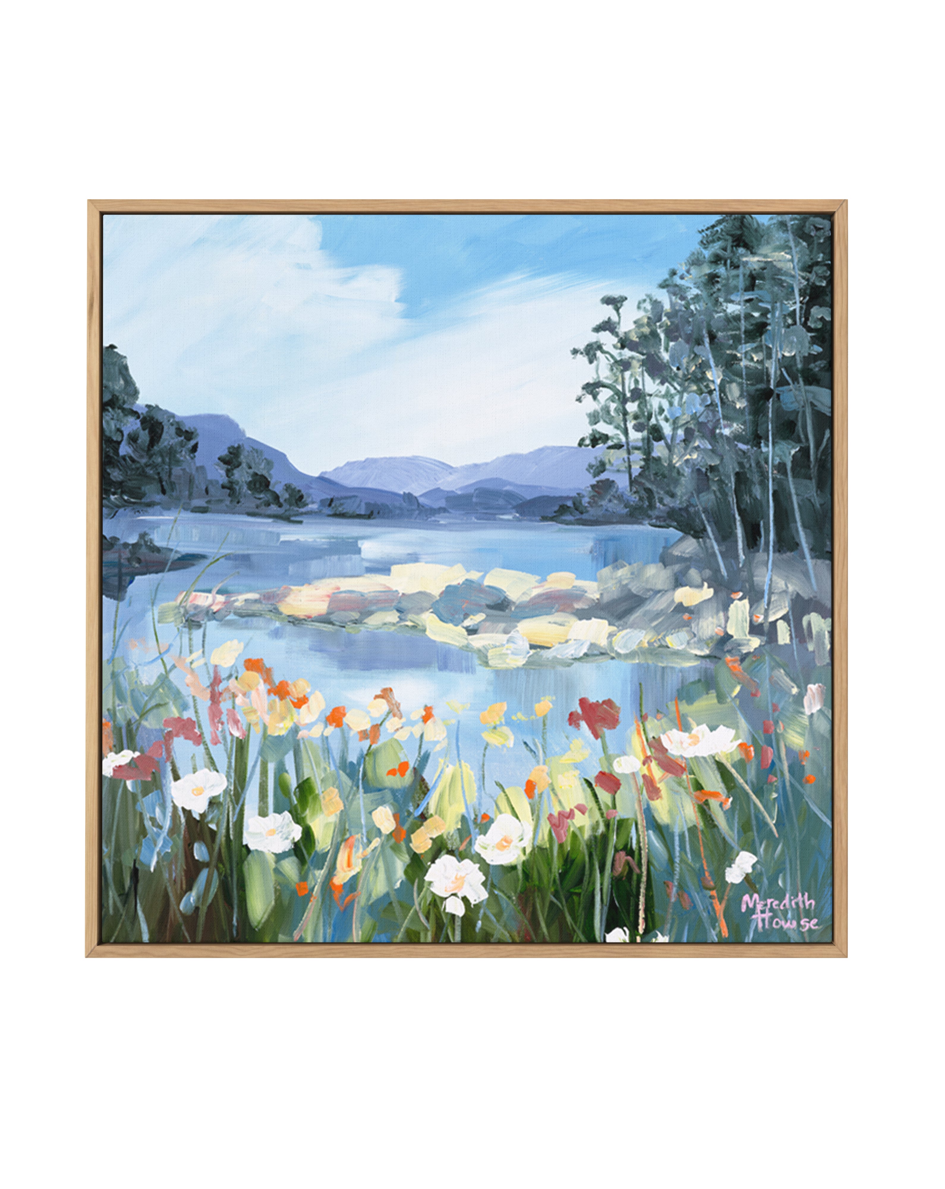 Floral Haven by Meredith Howse | Framed Canvas Art Print