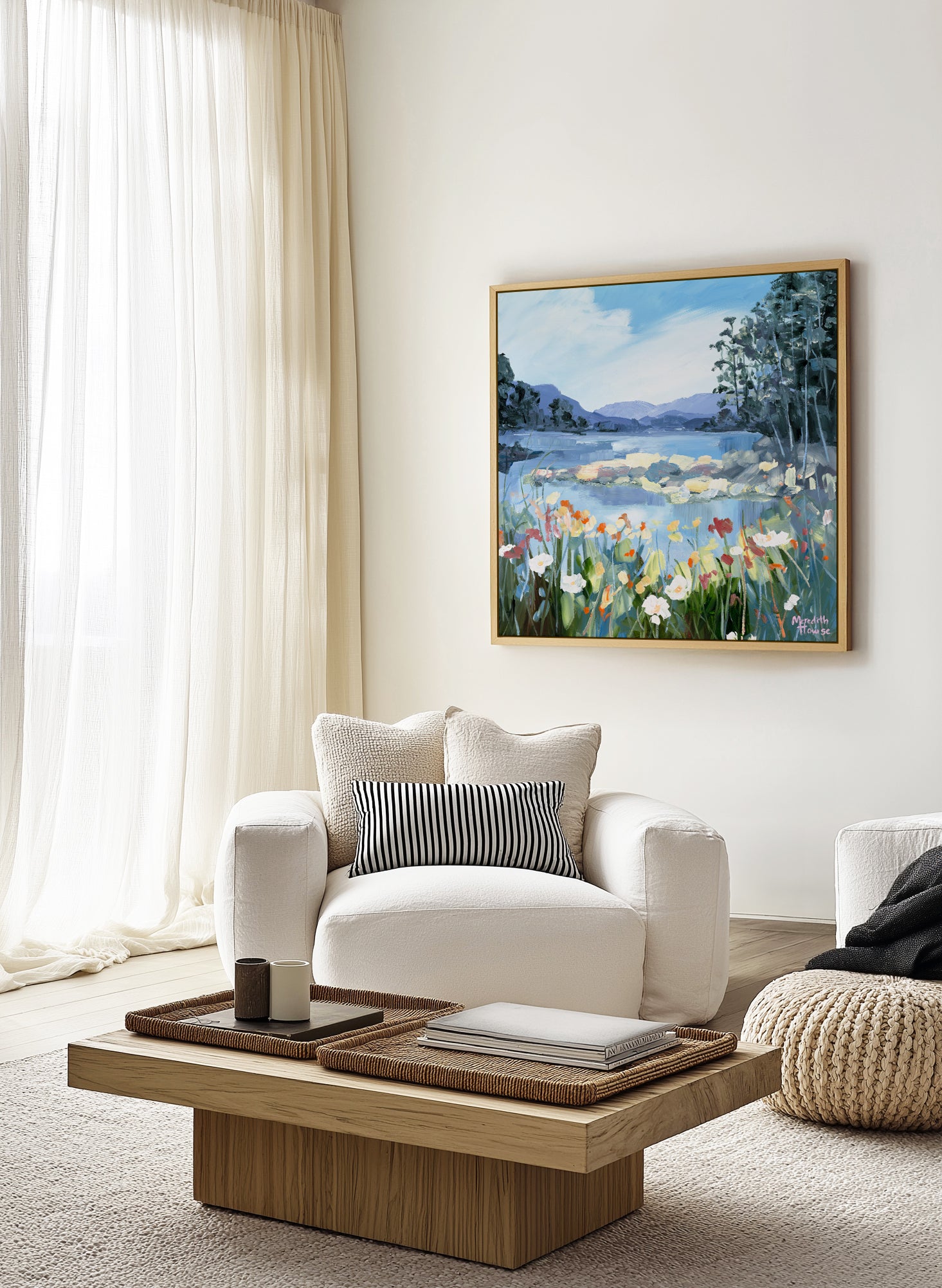 Floral Haven by Meredith Howse | Framed Canvas Art Print