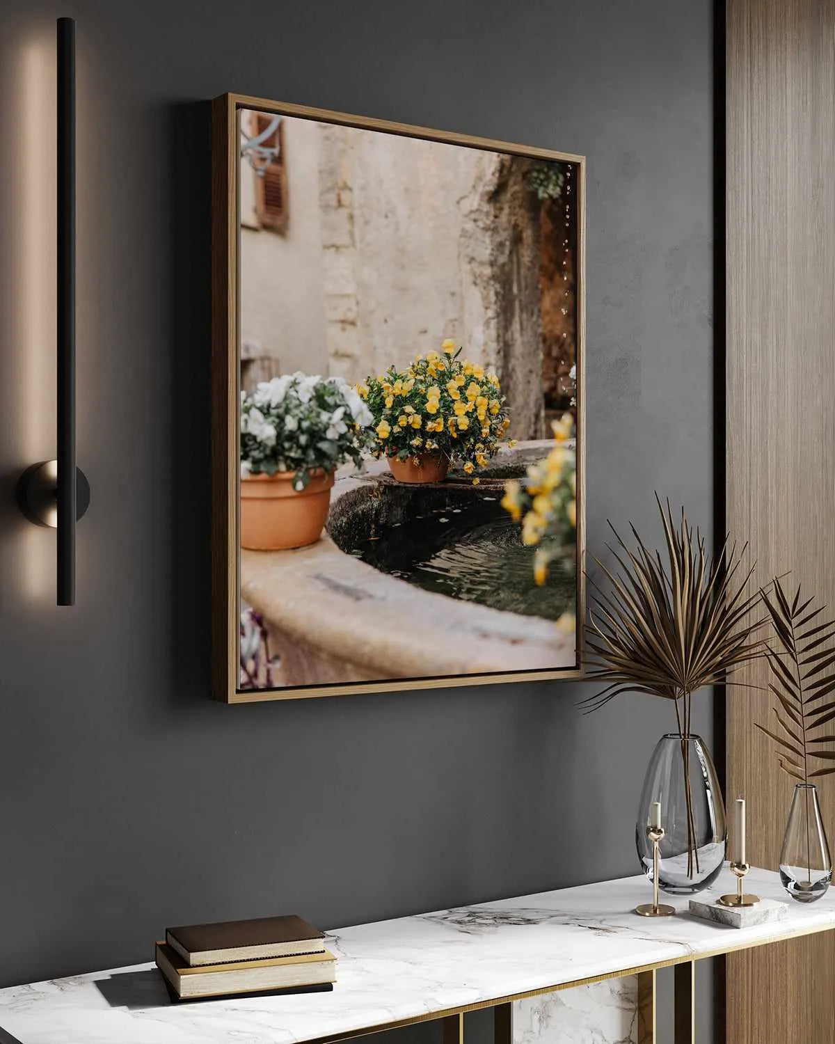 Floral I by Jovani Demetrie | Framed Canvas Art Print from Olive et Oriel where you can shop wallpaper and artworks online