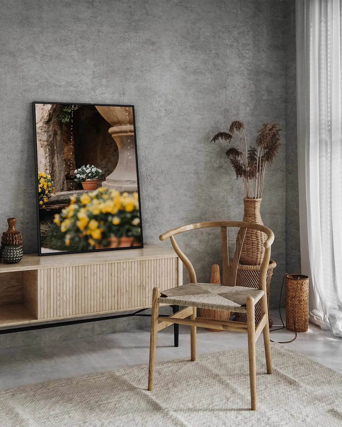 Floral III by Jovani Demetrie | Framed Canvas Art Print from Olive et Oriel where you can shop wallpaper and artworks online