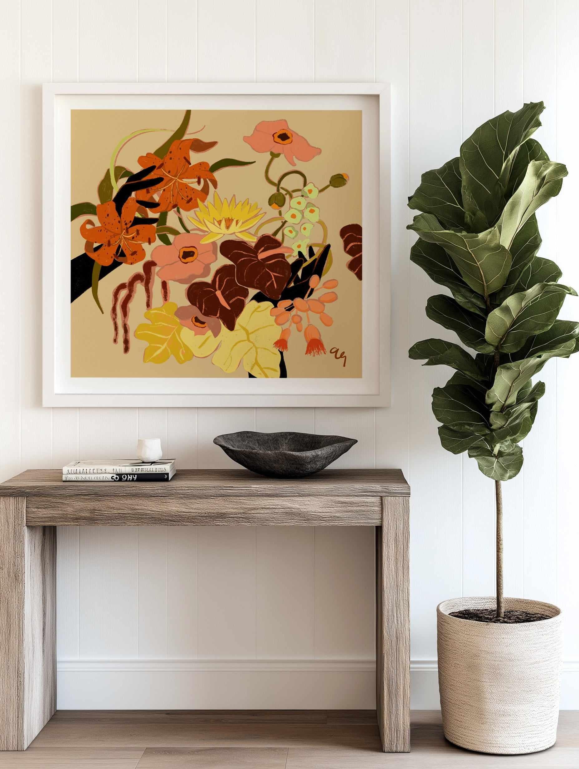 Floral Intertwine by Arty Guava | Art Print from Olive et Oriel where you can shop wallpaper and artworks online