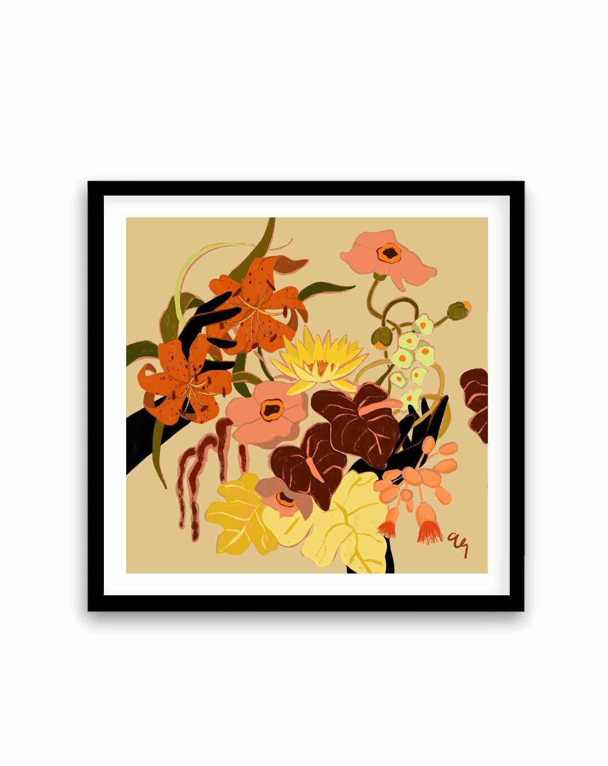 Floral Intertwine by Arty Guava | Art Print from Olive et Oriel where you can shop wallpaper and artworks online