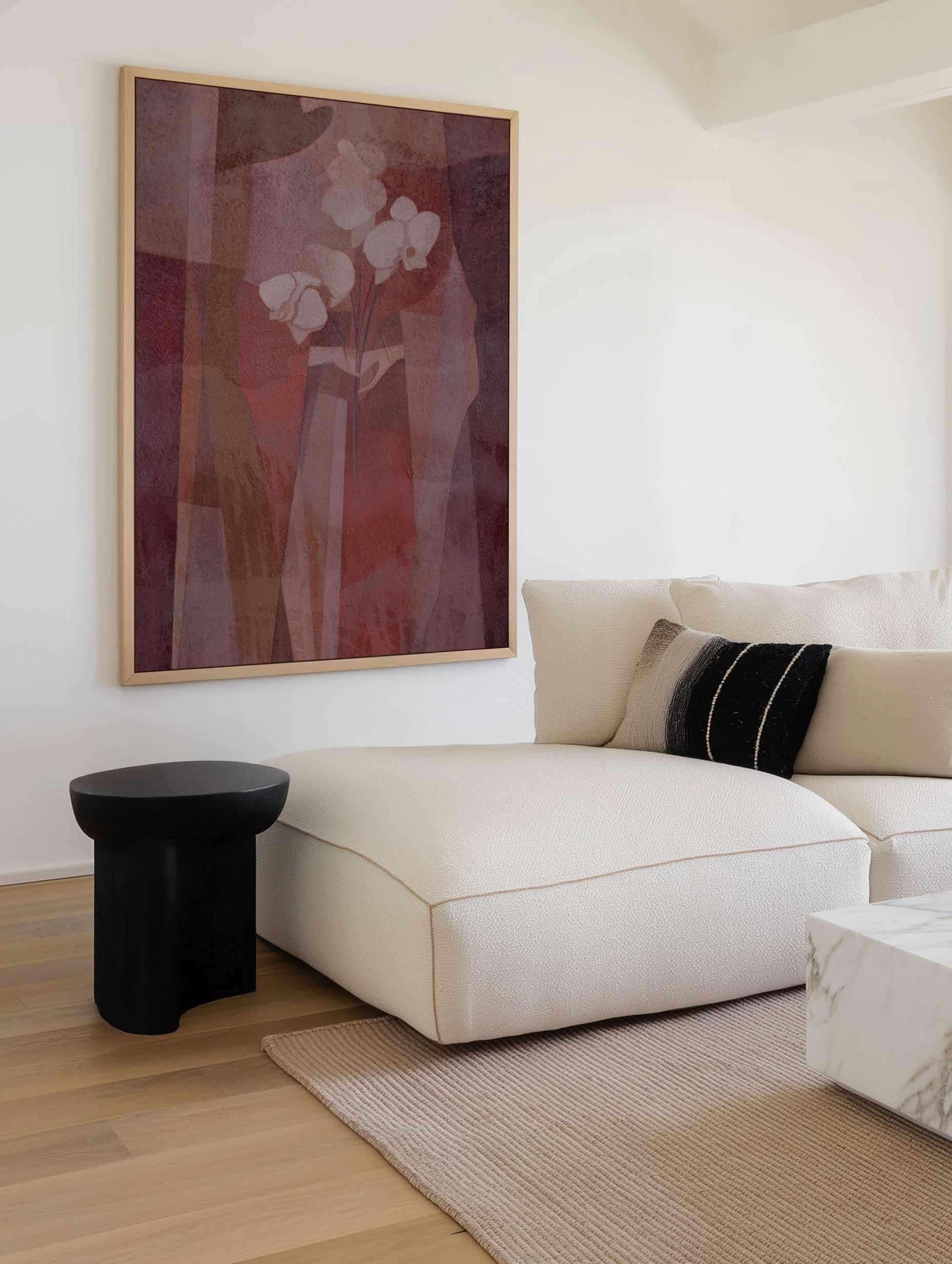 Floral Muse I | Framed Canvas Art Print from Olive et Oriel where you can shop wallpaper and artworks online