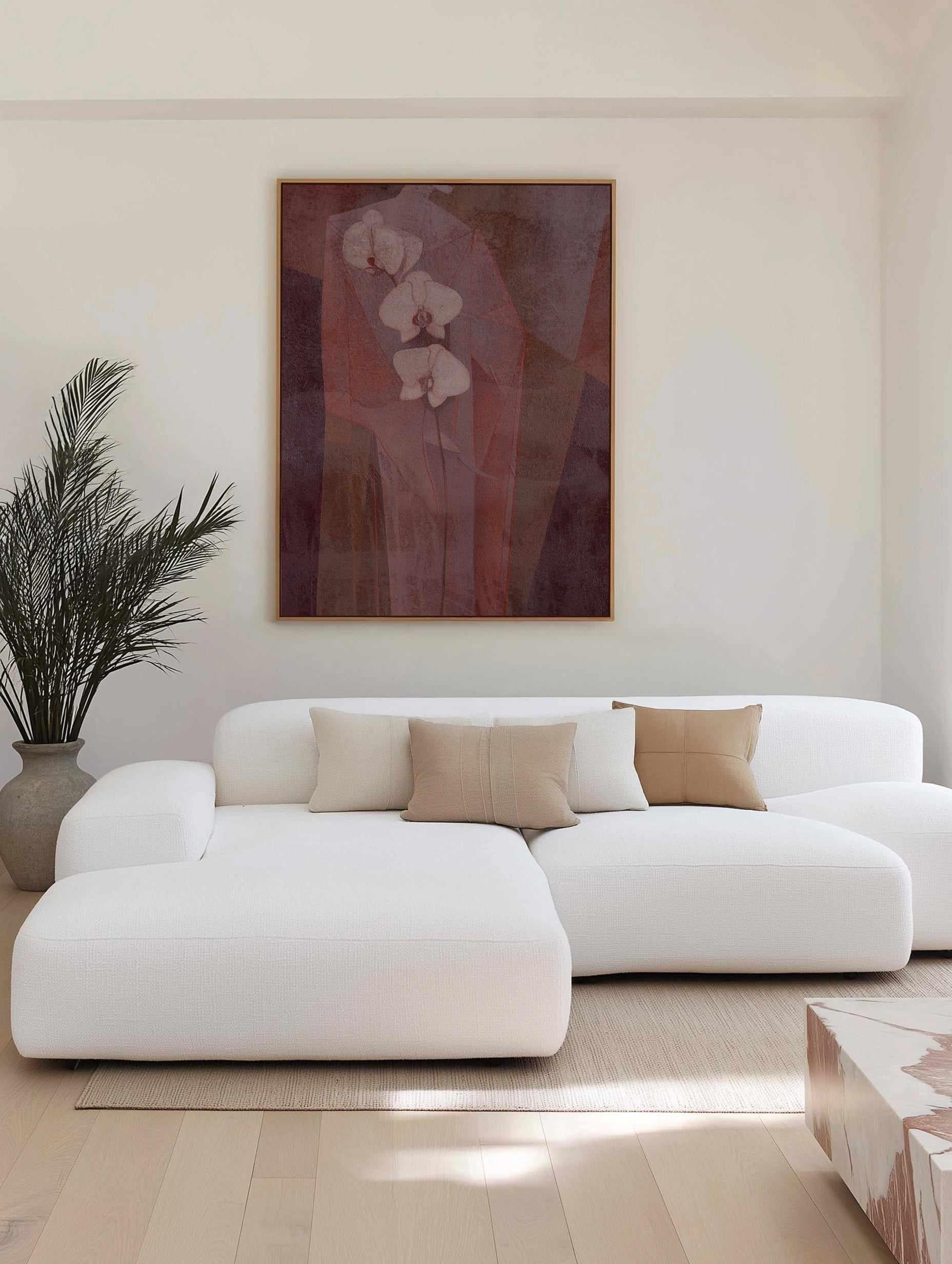 Floral Muse II | Framed Canvas Art Print from Olive et Oriel where you can shop wallpaper and artworks online