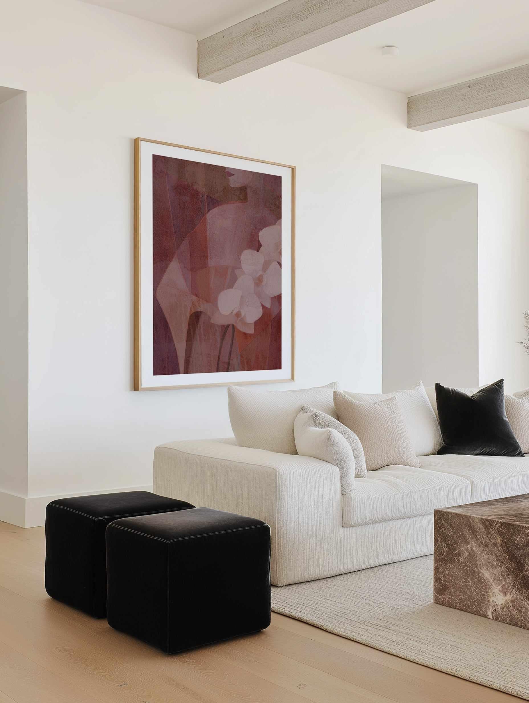 Floral Muse III | Art Print from Olive et Oriel where you can shop wallpaper and artworks online