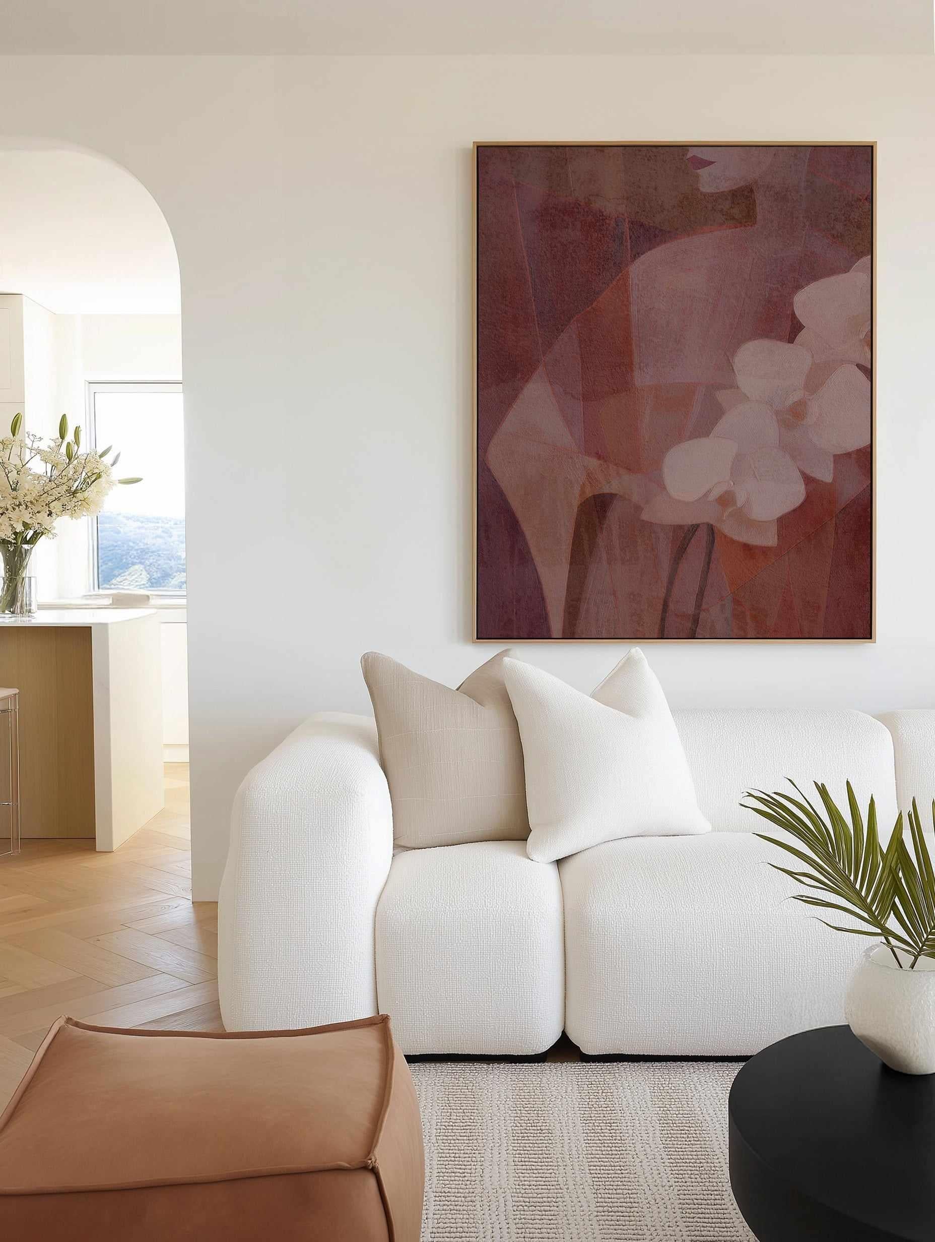 Floral Muse III | Framed Canvas Art Print from Olive et Oriel where you can shop wallpaper and artworks online