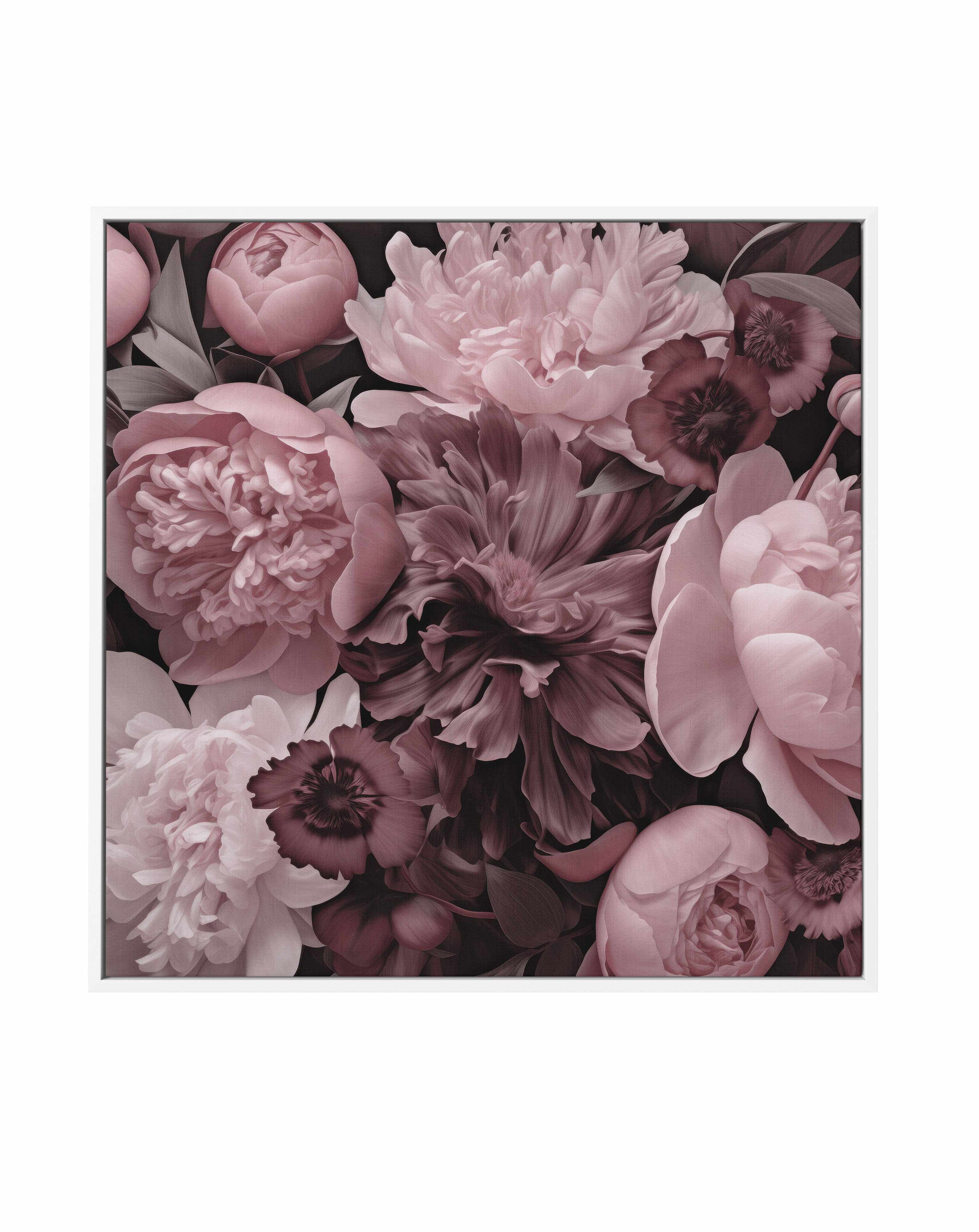 Floral Romance Pastel Pink By Andrea Haase | Framed Canvas Art Print