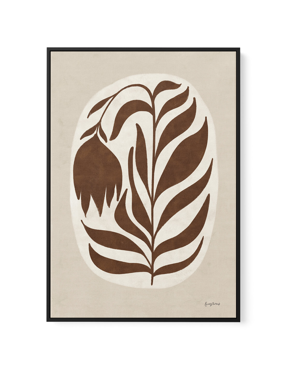 Floral Simplicity I by Becky Thorns | Framed Canvas Art Print